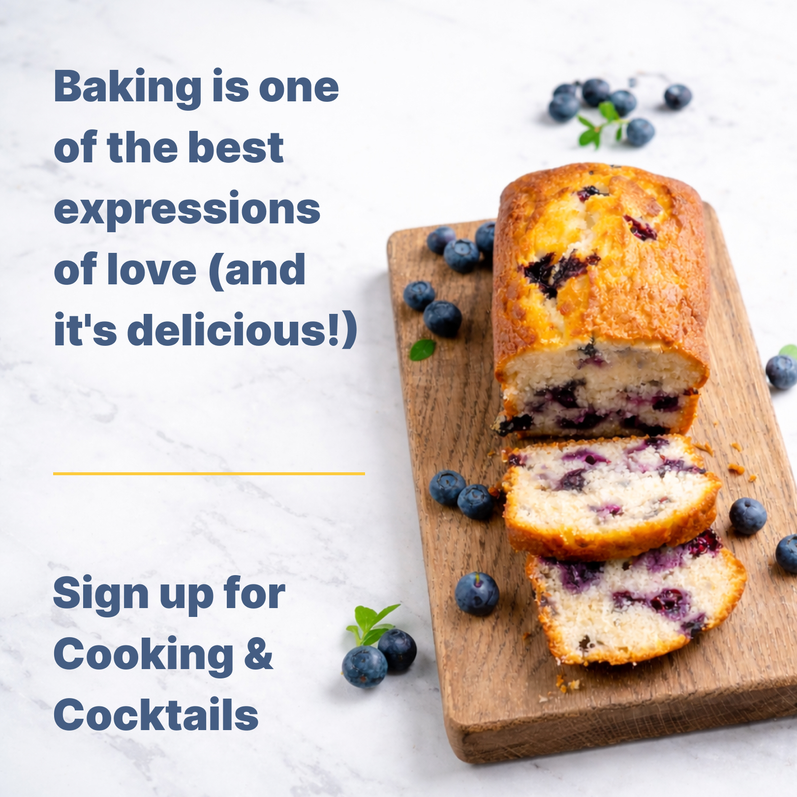 Cooking & Cocktails Facebook ad from Mar 26, 2026