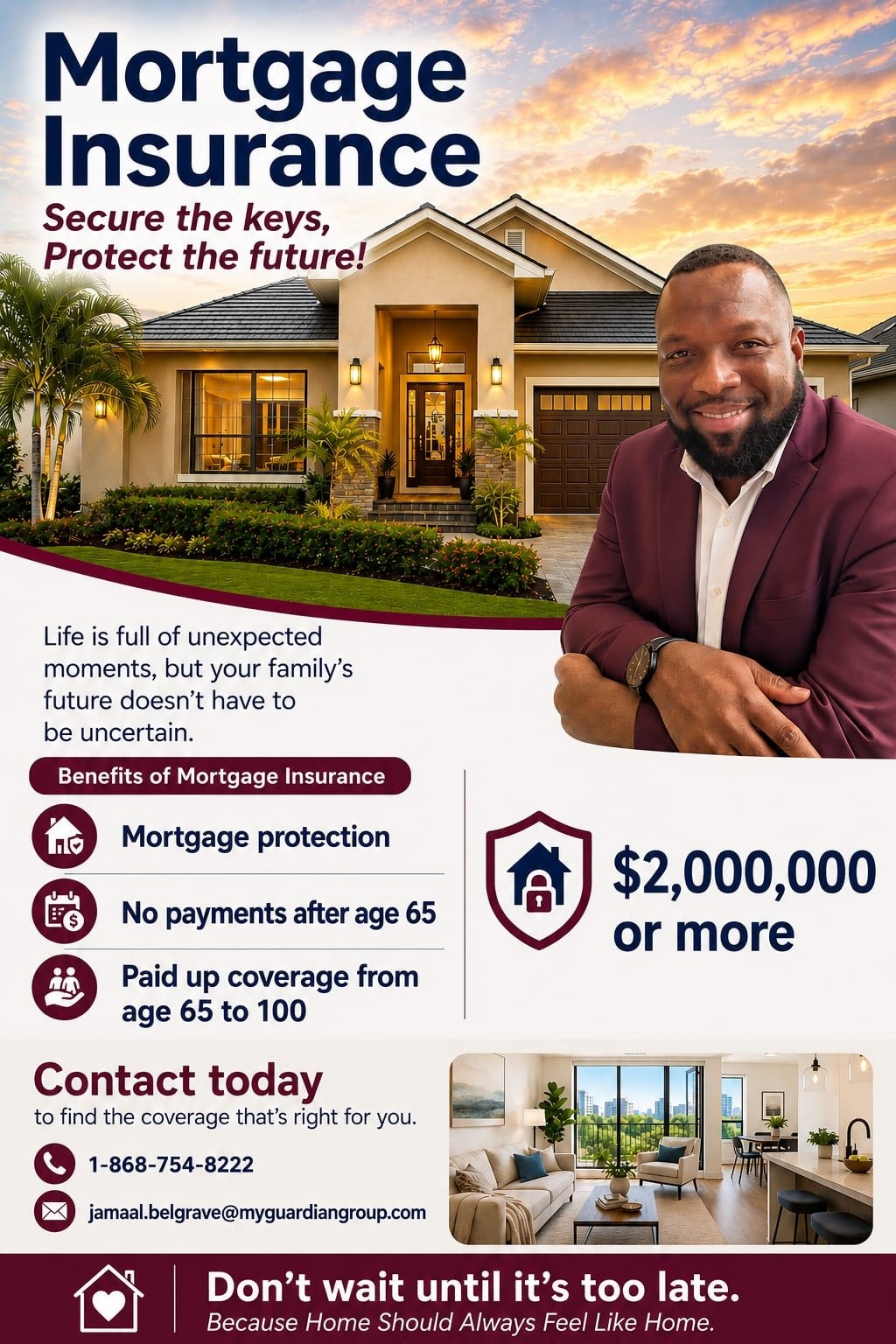 Jamaal Belgrave Guardian Life Sales Representative Facebook ad