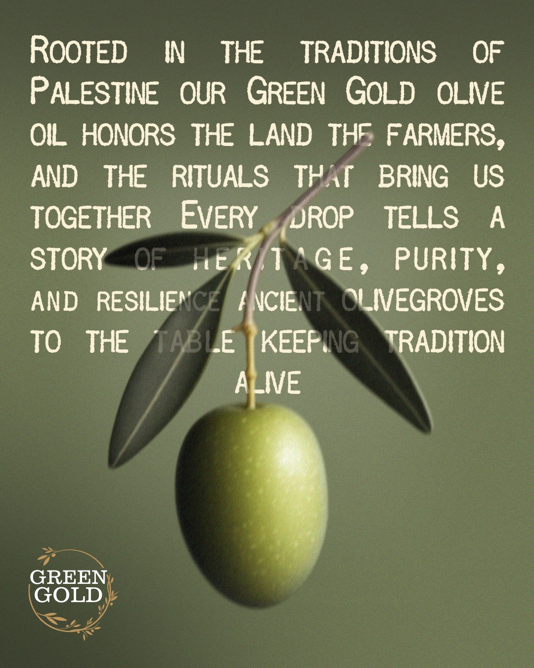 Green Gold Facebook ad: من فلسطين… طعم بيحكي تاريخ
