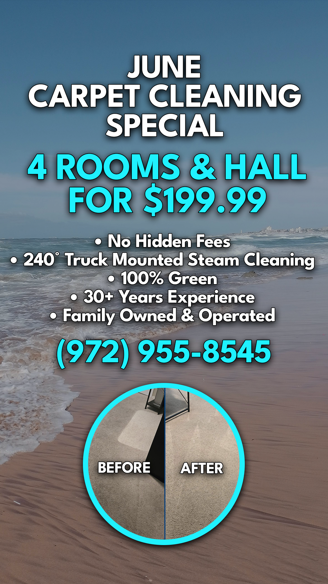 Rockwall County Carpet Cleaning Facebook ad from Jun 1, 2026