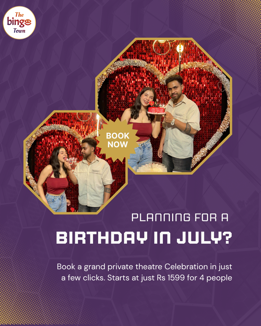 The Binge Town - Private Celebrations Facebook ad