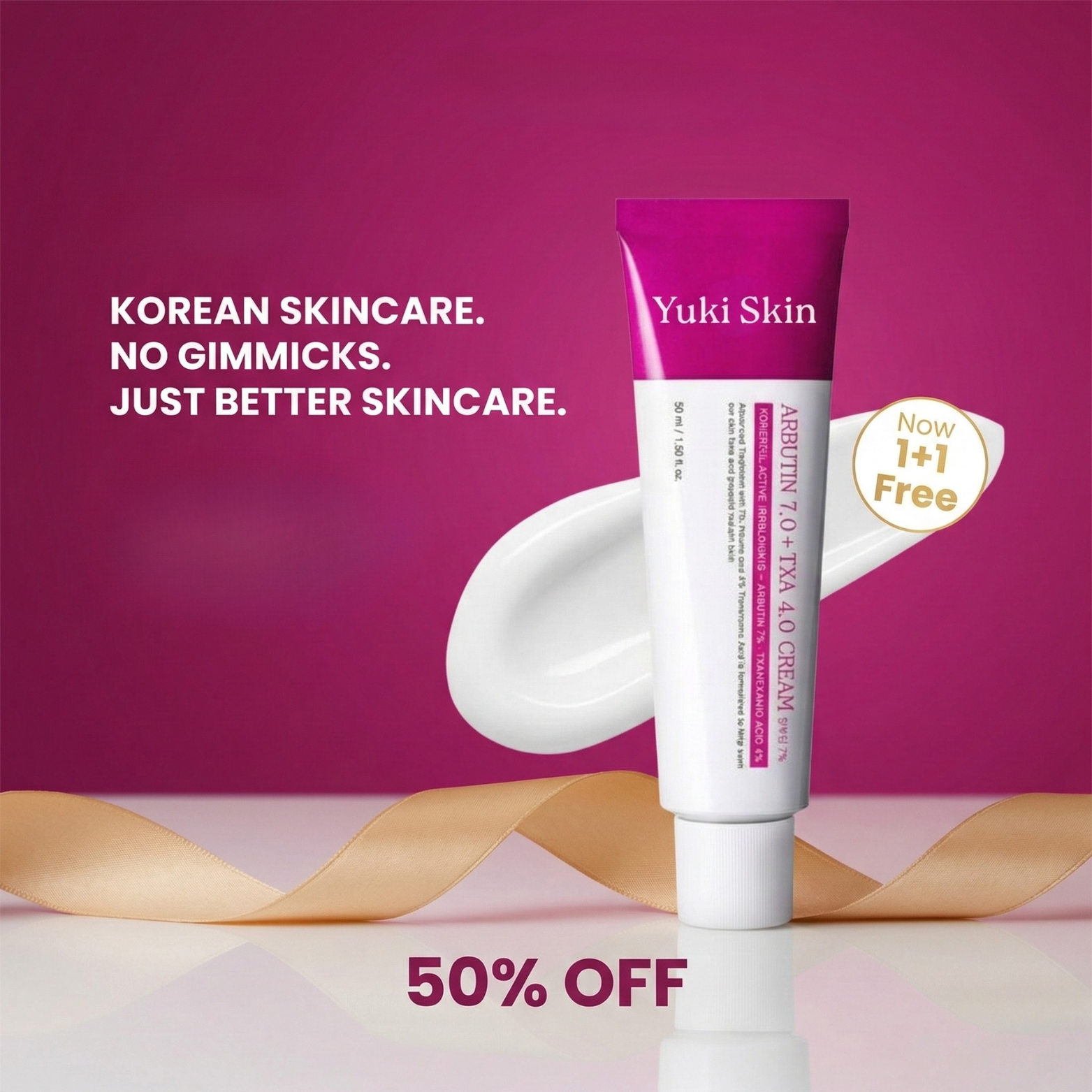 Yuki Skin Facebook ad: Fade Dark Spots Fast