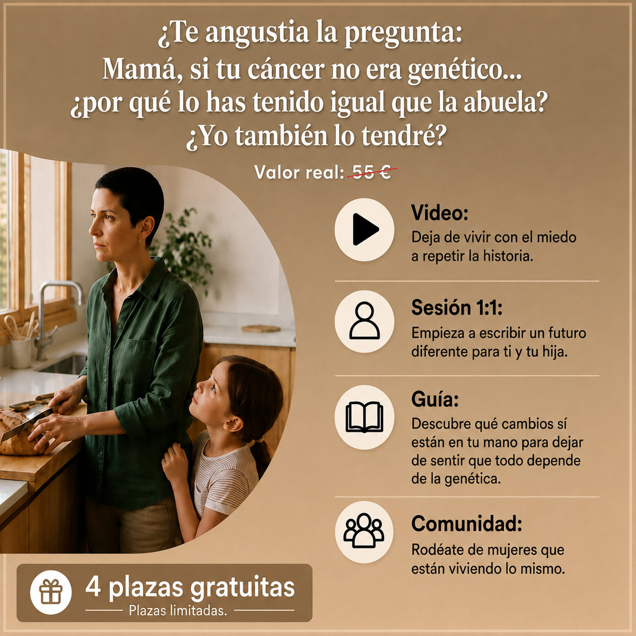 Hridaya Bienestar Consciente Facebook ad: 3 días para recuperar tranquilidad