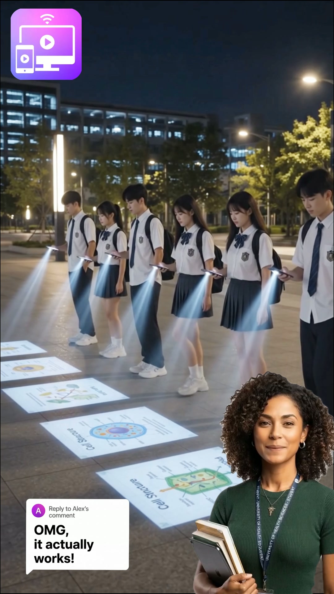 Mirroring cast Facebook ad: Easy to play