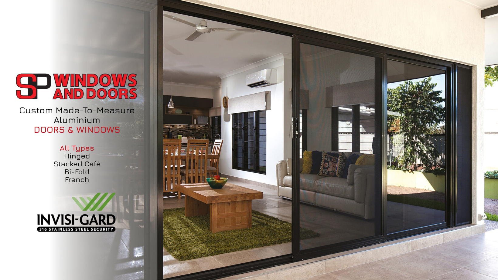 SP Windows and Doors Facebook ad: Barossa Owned and Operated.