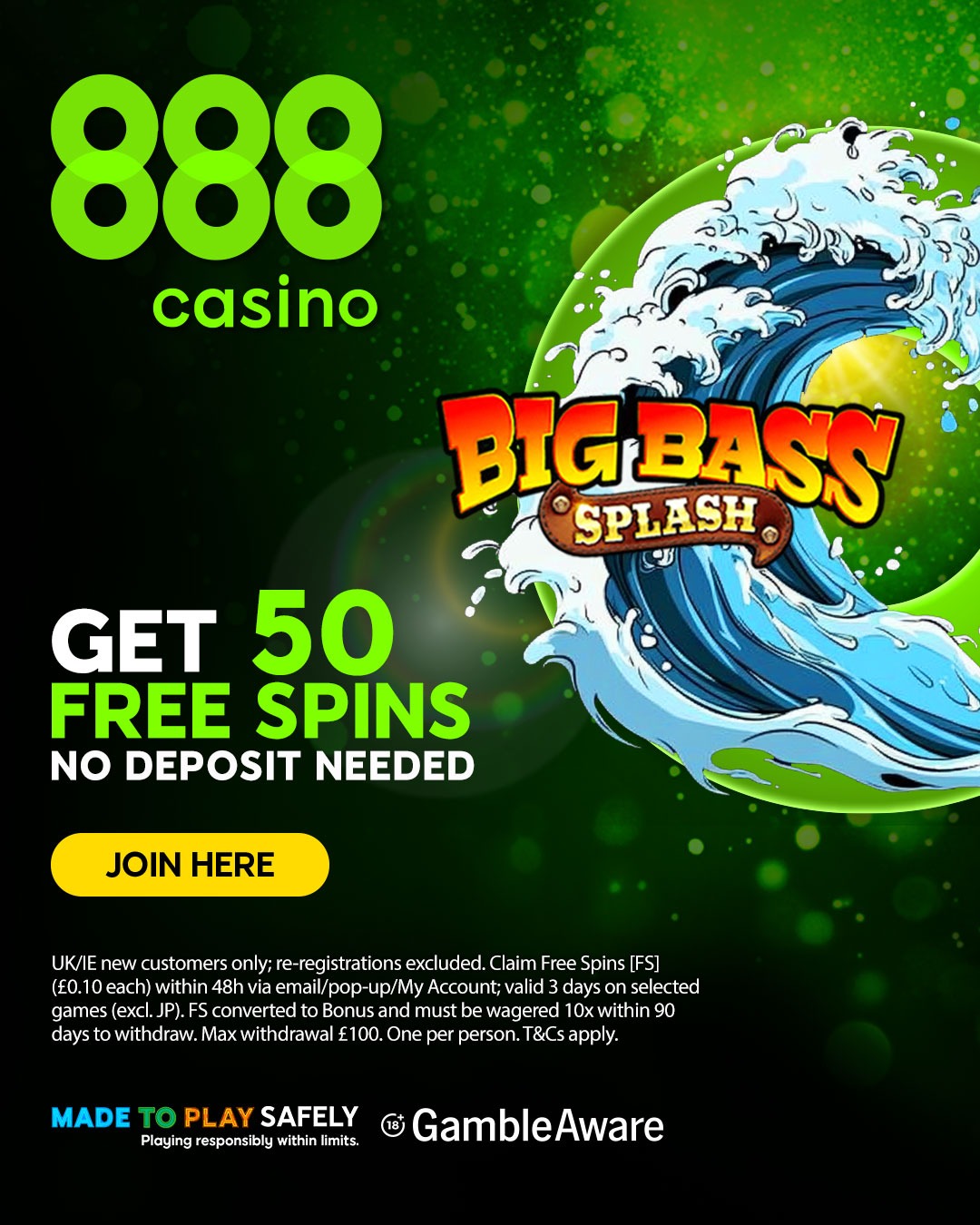 888casino Facebook ad