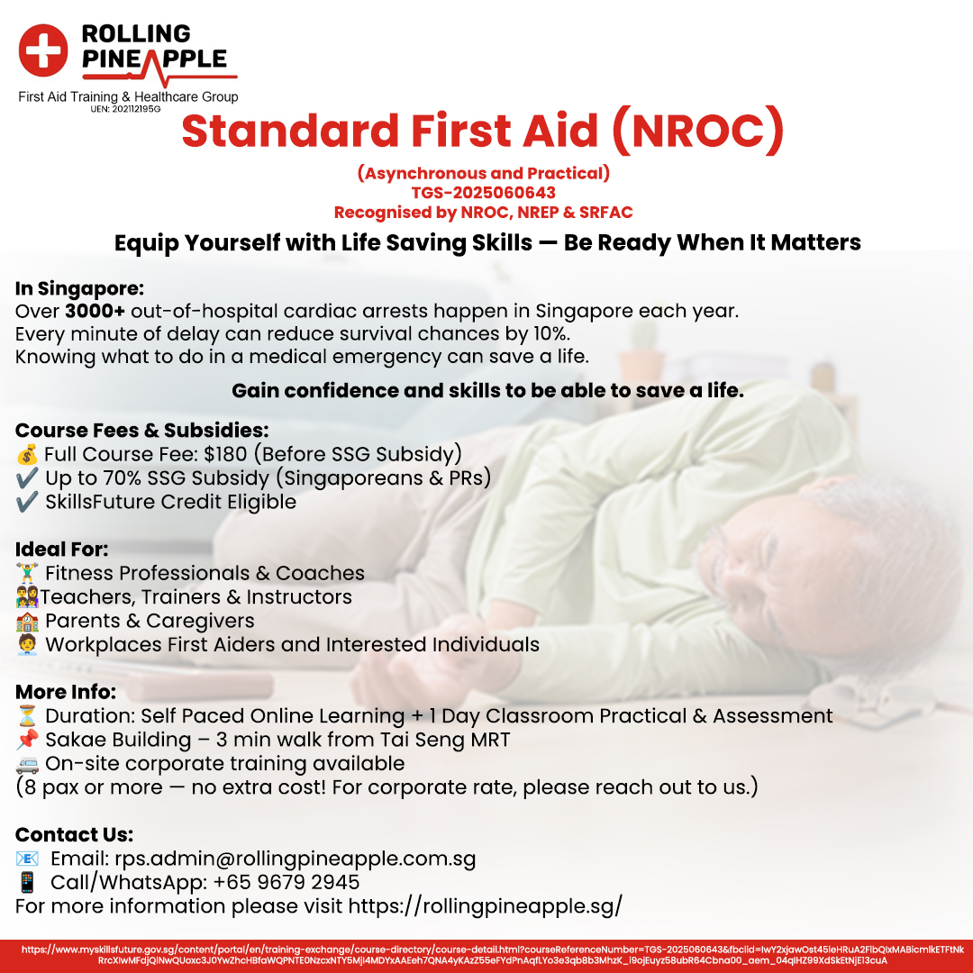 Rolling Pineapple - First Aid Training and Ambulance Services Facebook ad: Every minute counts in a medical emergency. Learn CPR and…