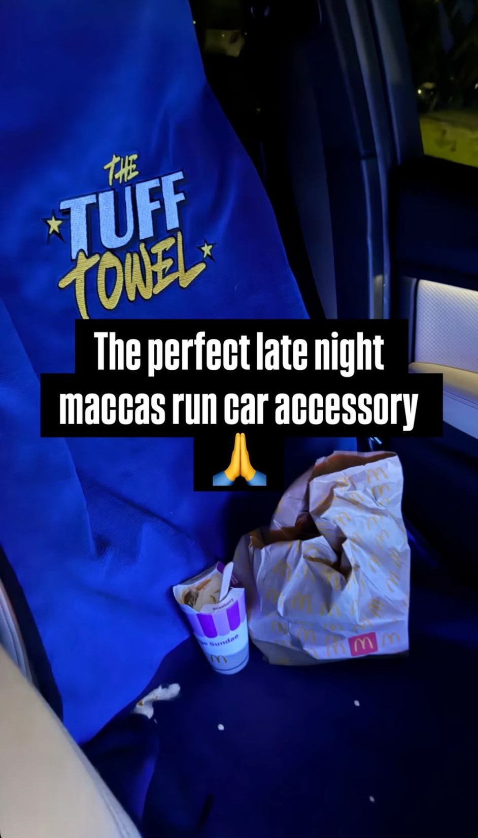 The Tuff Towel Facebook ad