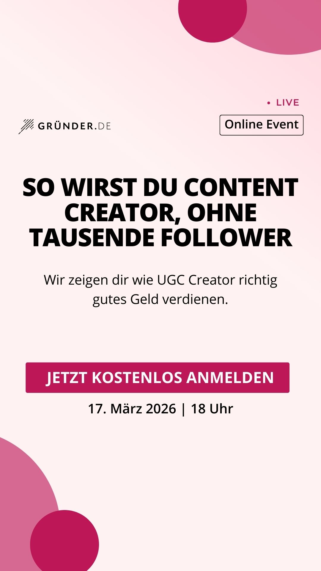 UGC mit Hannah Facebook ad from Mar 4, 2026