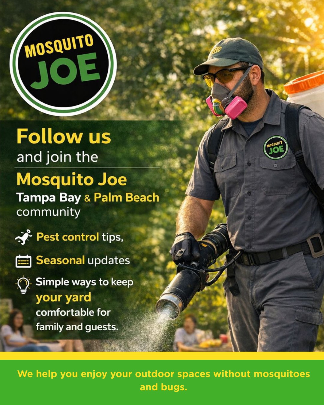Mosquito Joe Tampa & Palm Beach - Mosquito Control Facebook ad