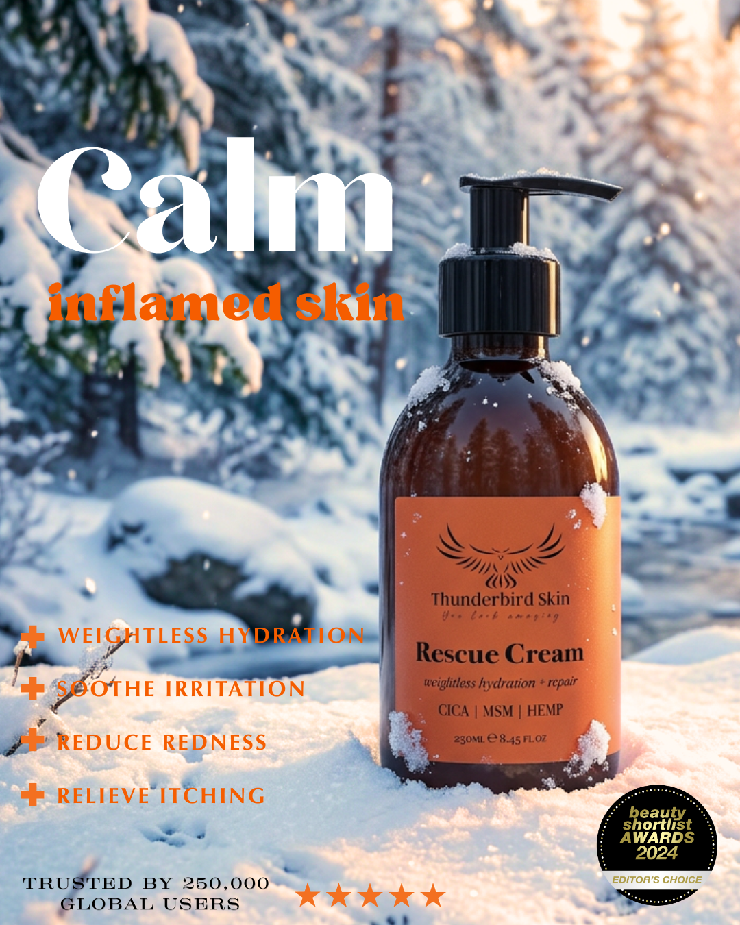 Thunderbird Natural Skincare - sensitive skin solutions Facebook ad