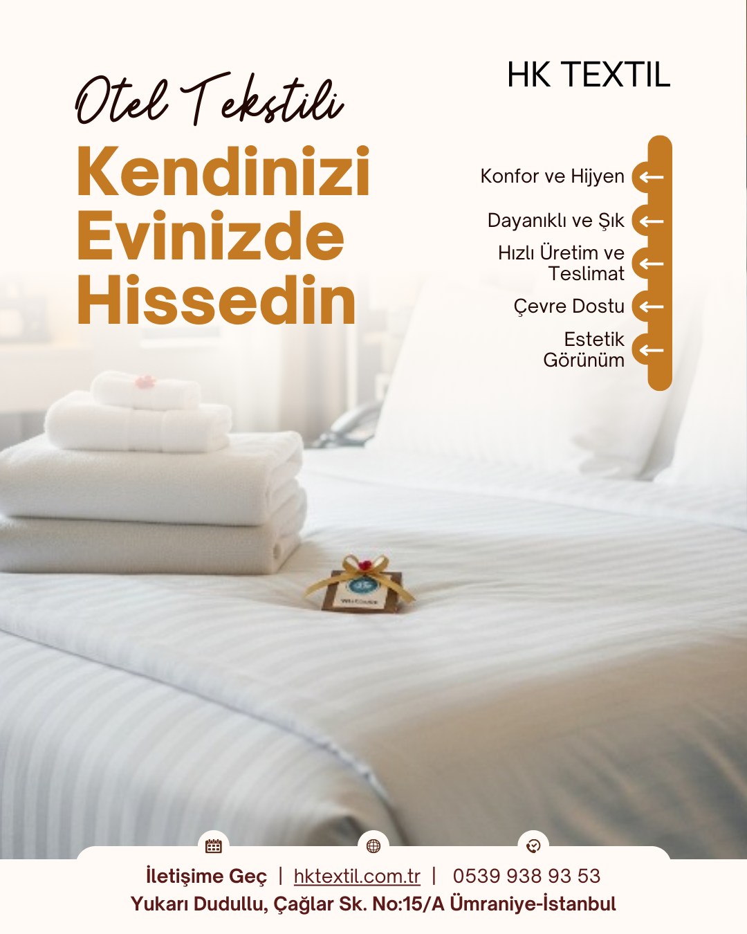 HK TEXTİLHakan Kara Facebook ad: Otel ve Restaurant Tekstili