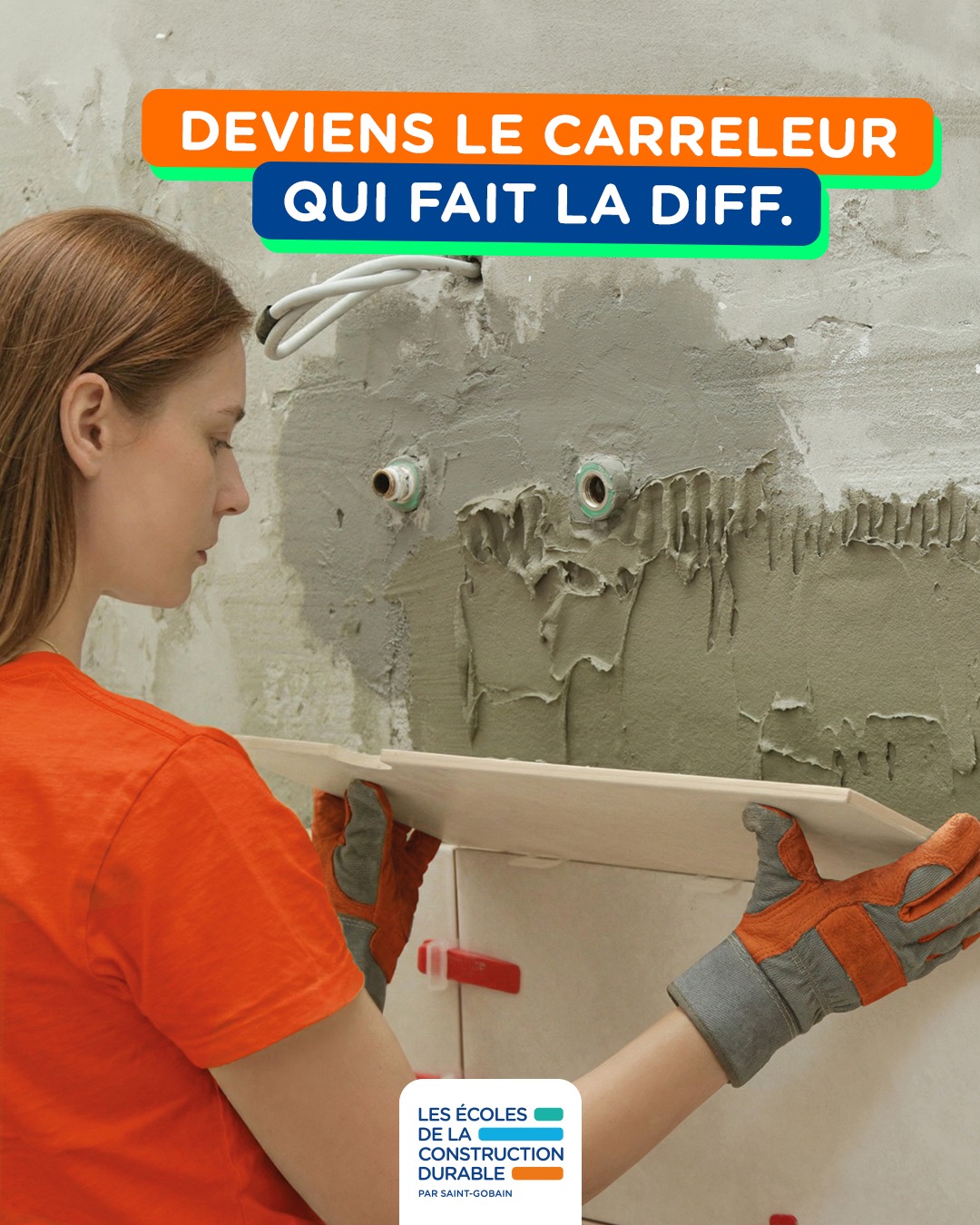 Les Écoles de la Construction Durable Facebook ad: Trouve le CFA prés de chez toi