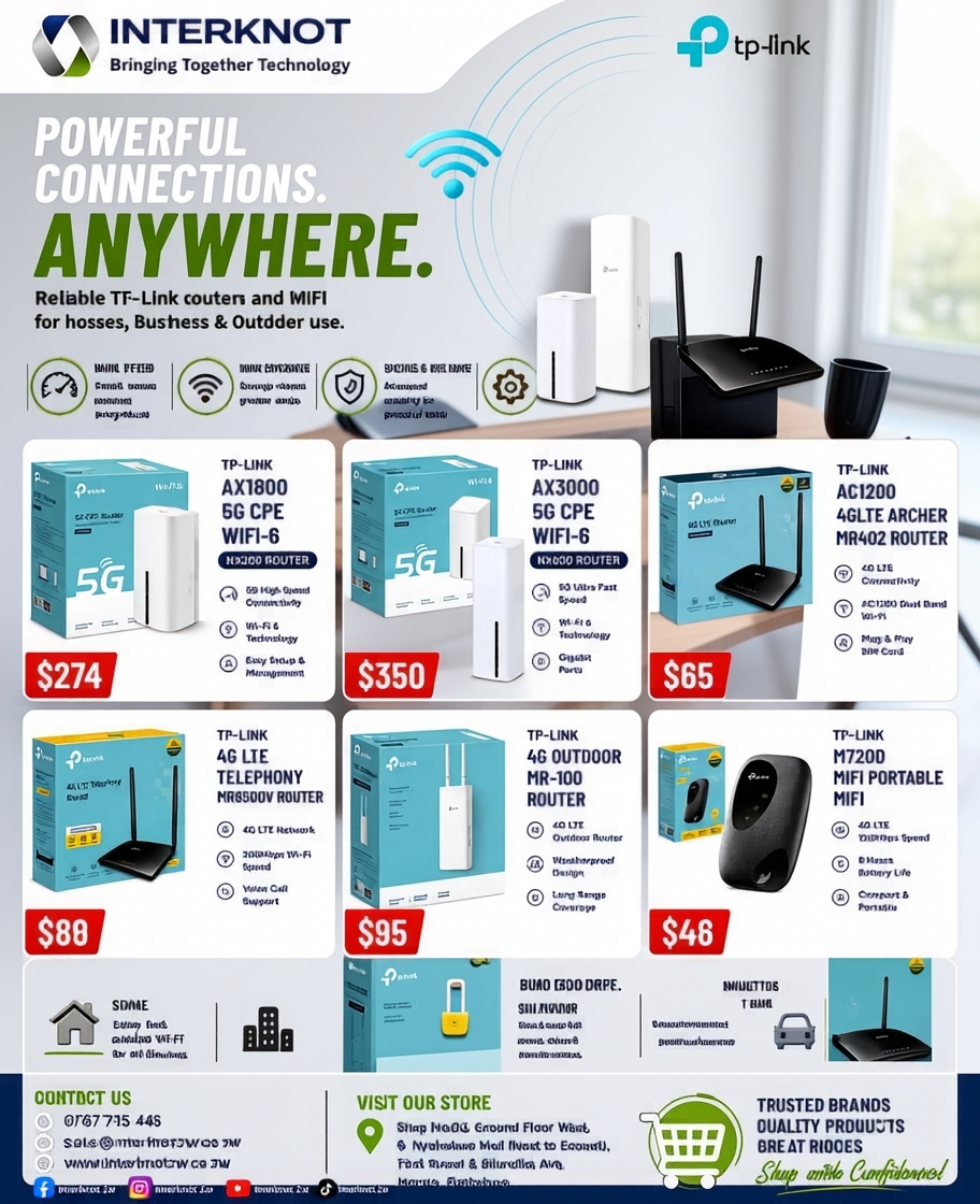 Interknot Zw Facebook ad: Built for Home & Business