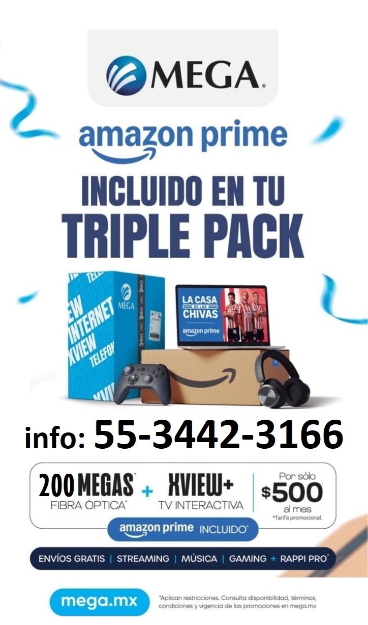 Mega Xview + Fibra Facebook ad: CONTRATA YA PAGA HASTA ABRIL