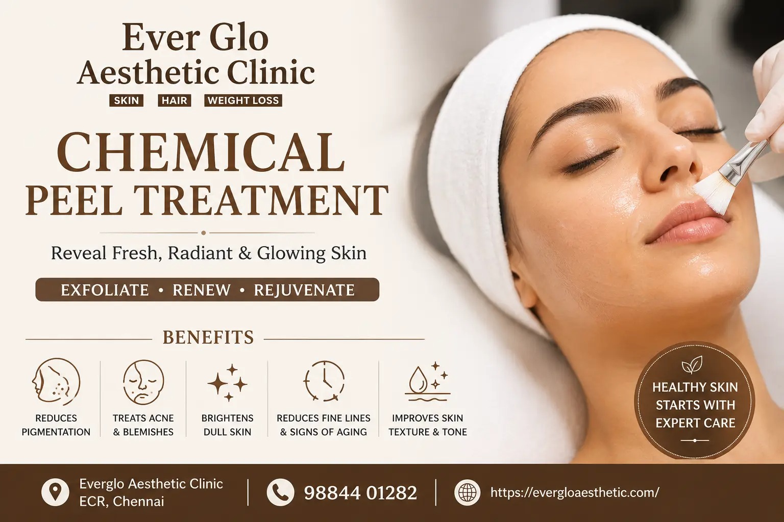 Everglo rs puram Facebook ad