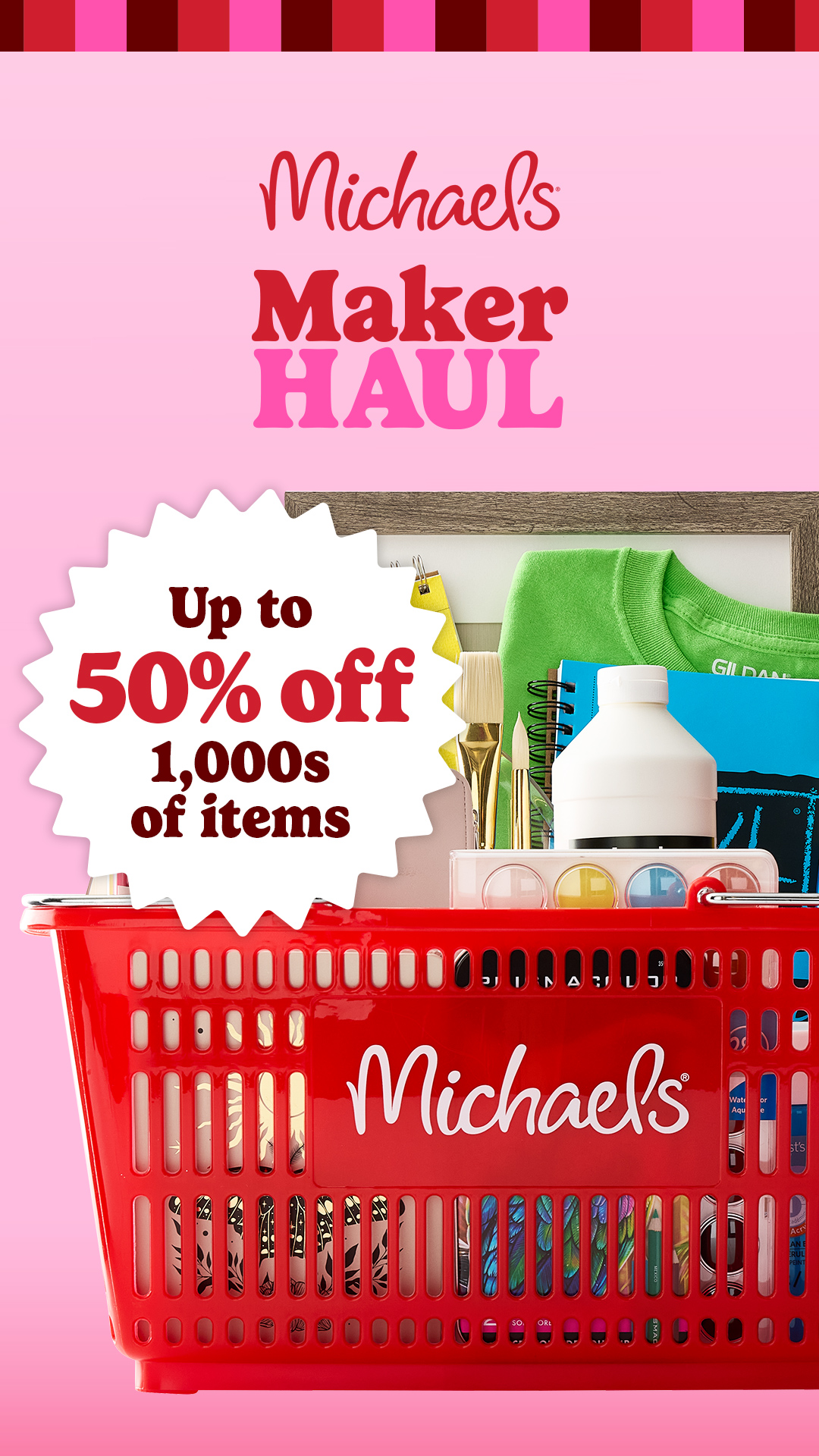 Michaels Stores Facebook ad