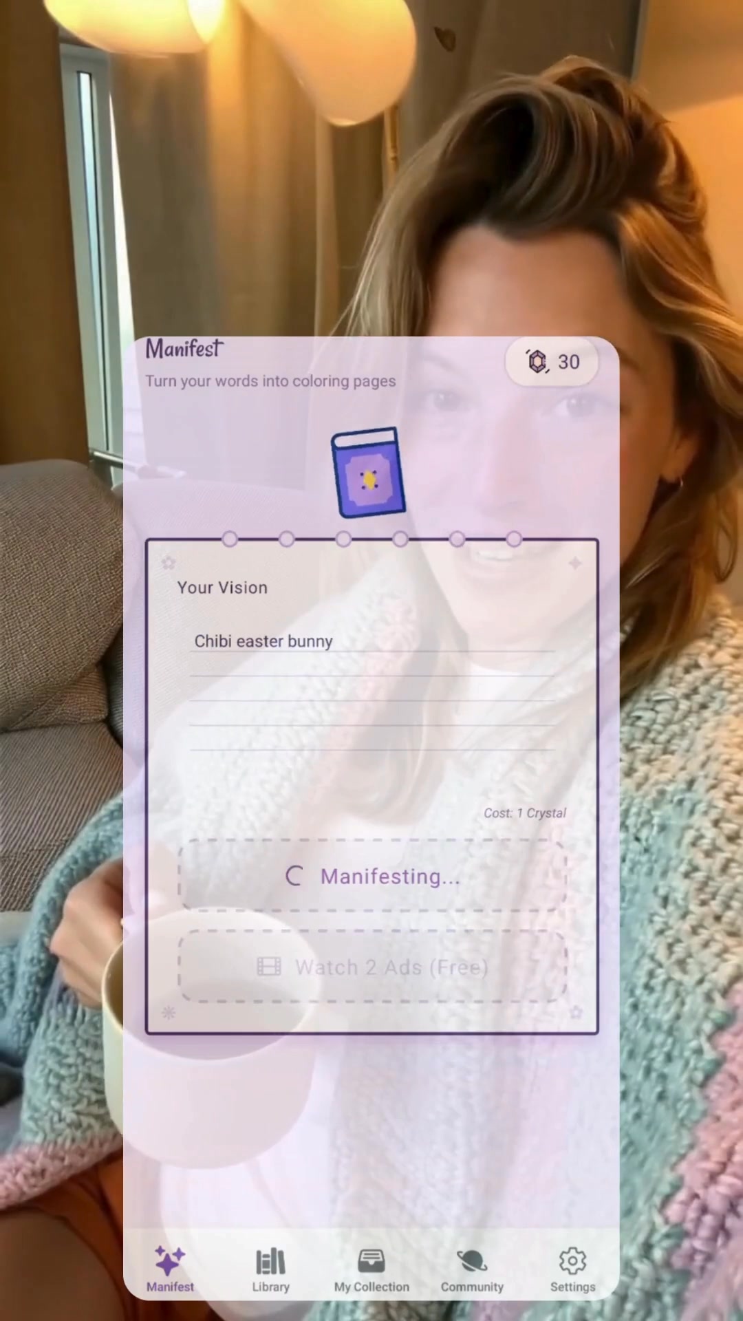 Infinite Color Book AI Facebook ad