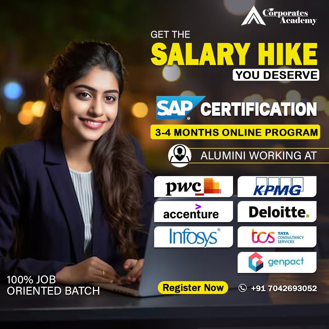 Corporates Academy Facebook ad: SAP MM/SD: Double your salary in 60 days