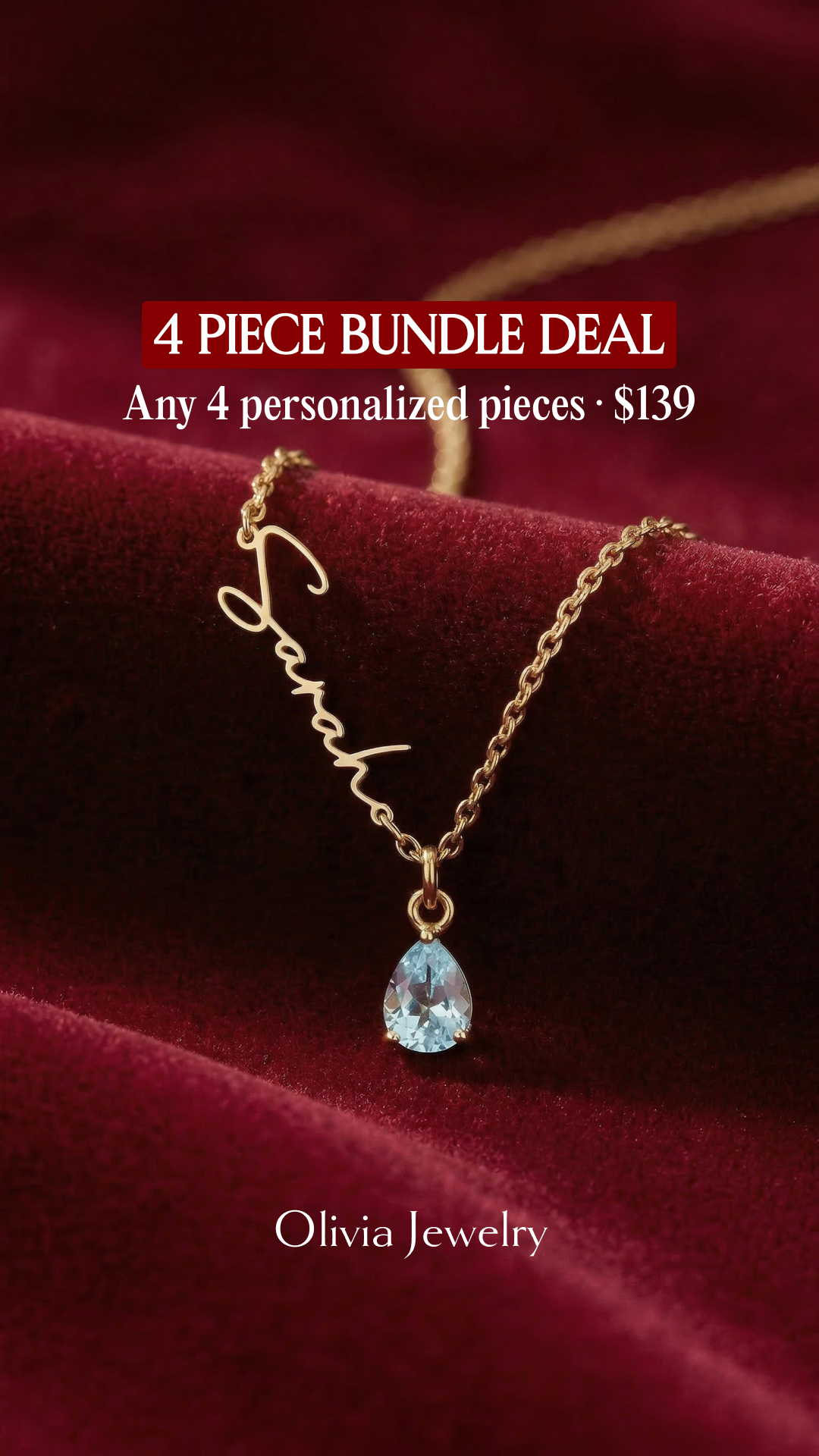 Olivia Jewelry Facebook ad