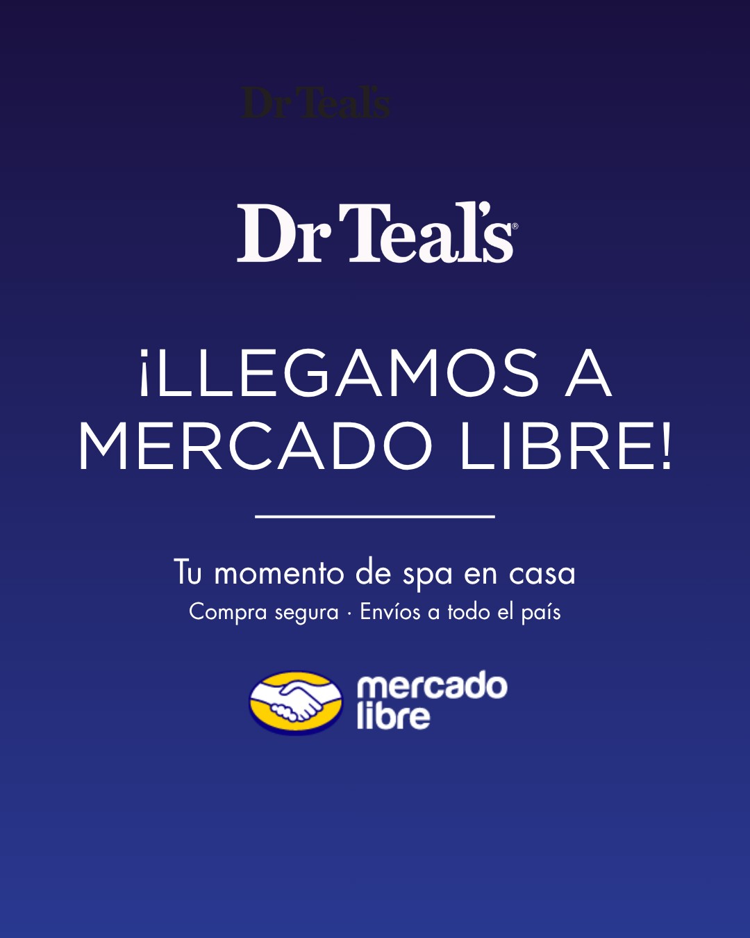 Dr Teal's Chile Facebook ad: Dr Teal's en Mercado Libre