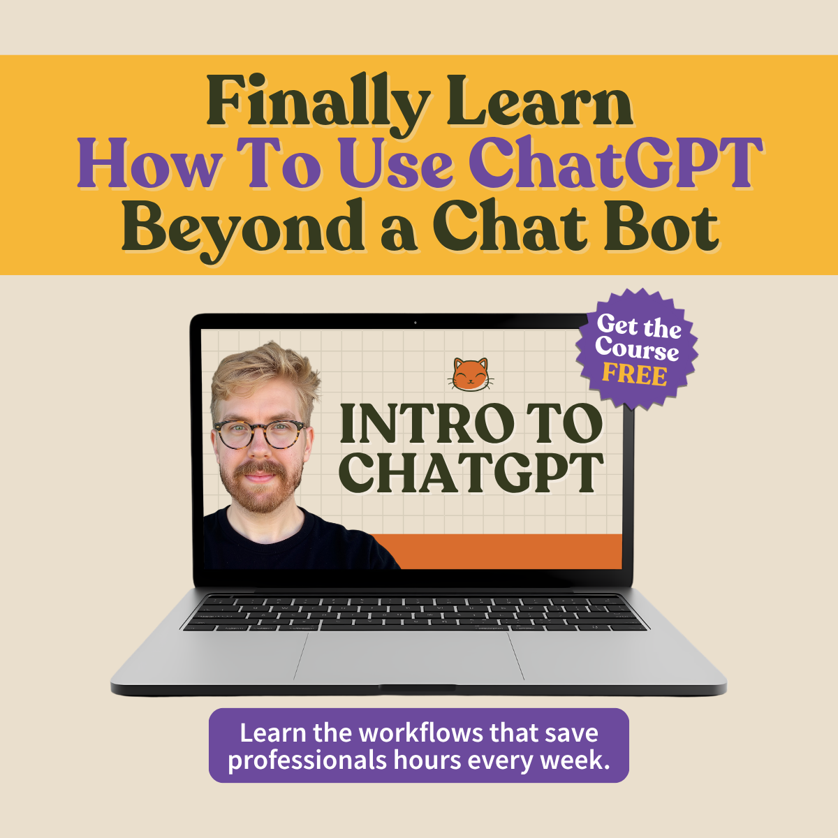 The Neuron - AI Newsletter Facebook ad: Claim Your Free ChatGPT Course