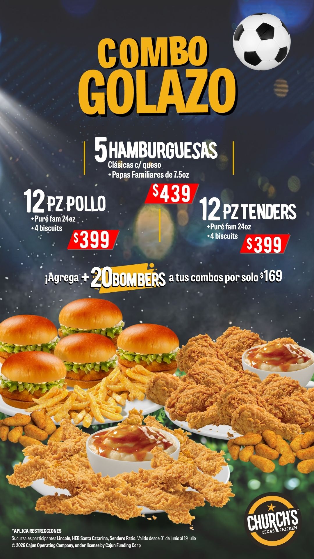 Churchs Texas Chicken MX Facebook ad