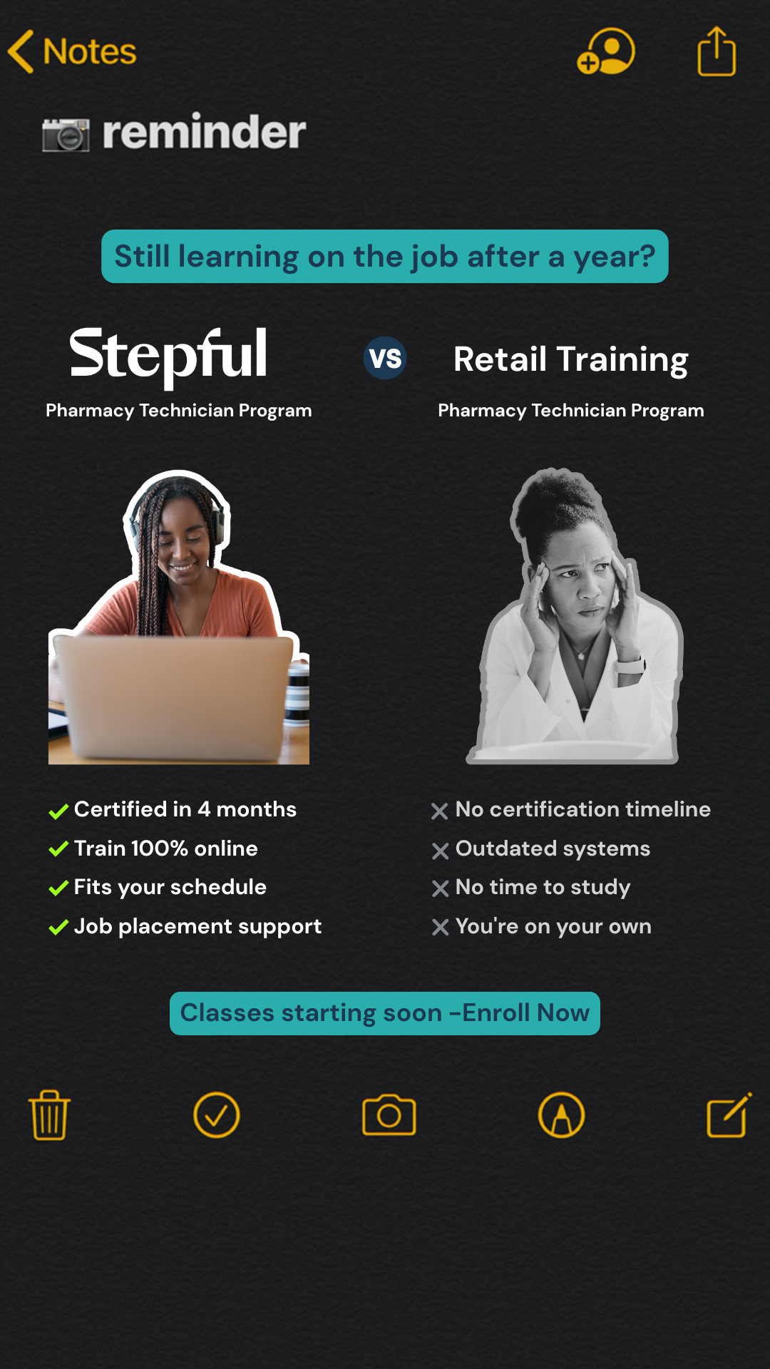 Stepful Facebook ad