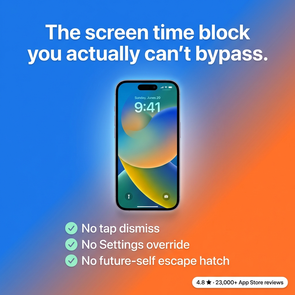 BePresent - Screen Time Control Facebook ad: Take Back Your Time
