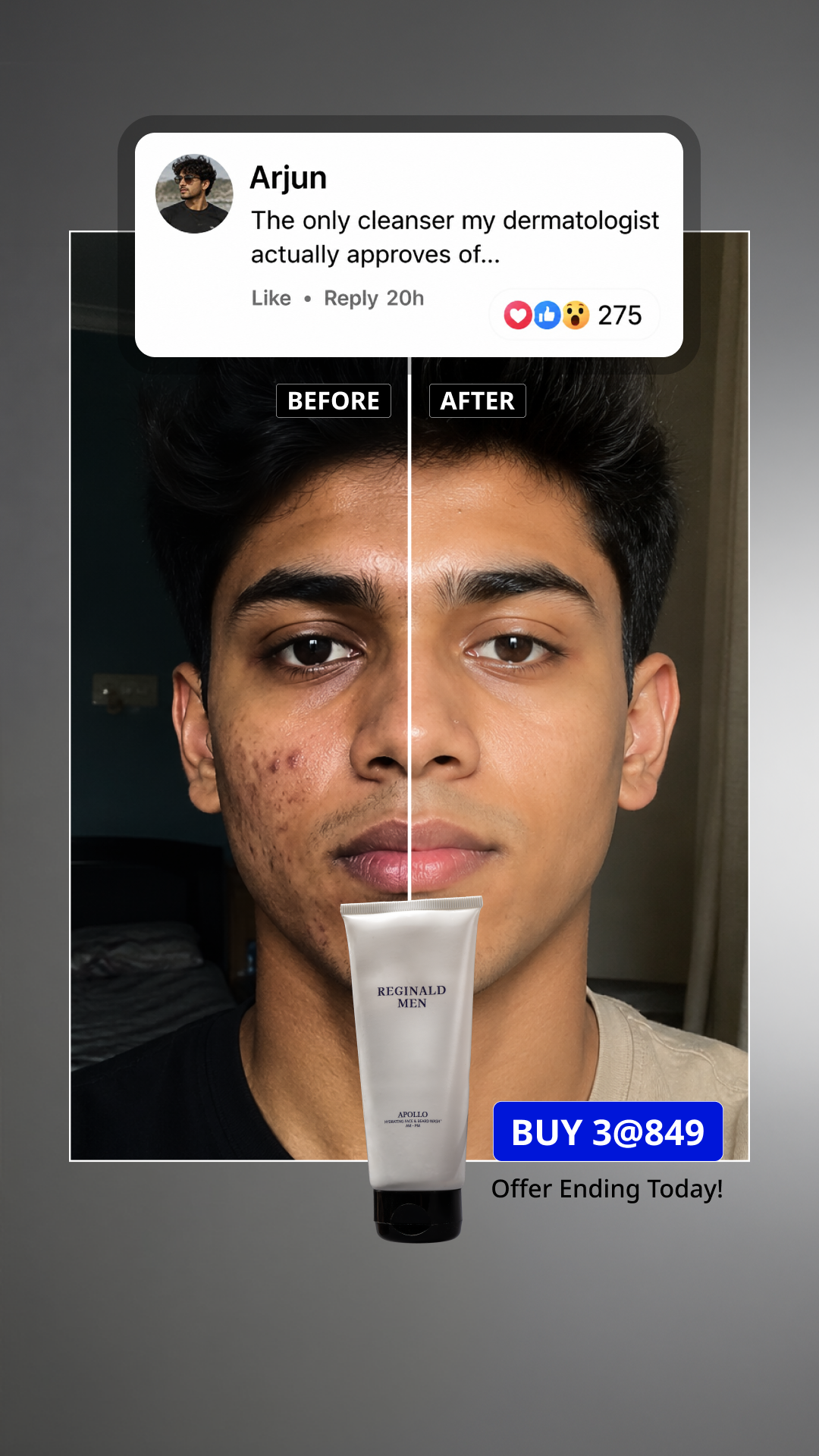 Reginald Men Facebook ad