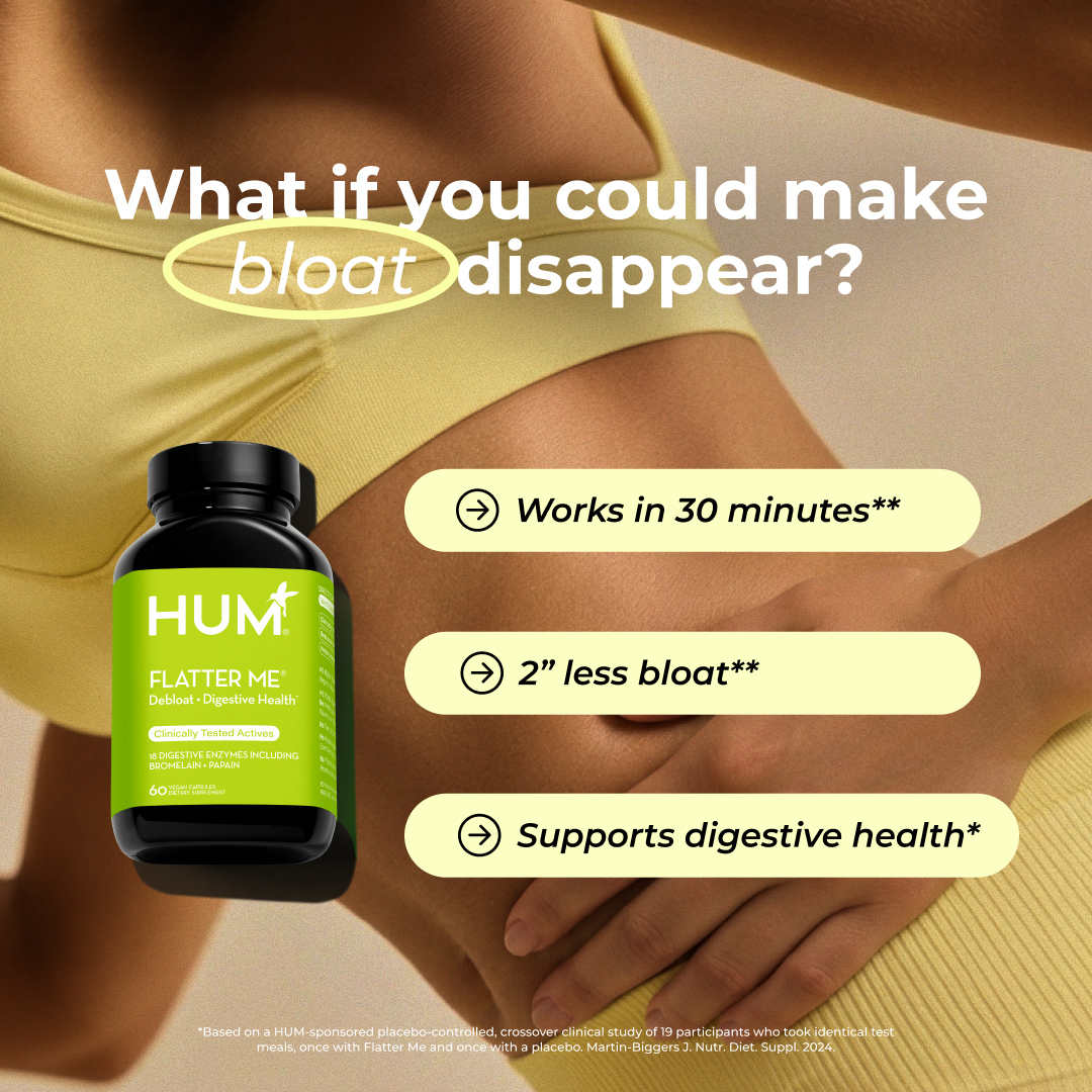 HUM Nutrition Facebook ad: Try Flatter Me today.