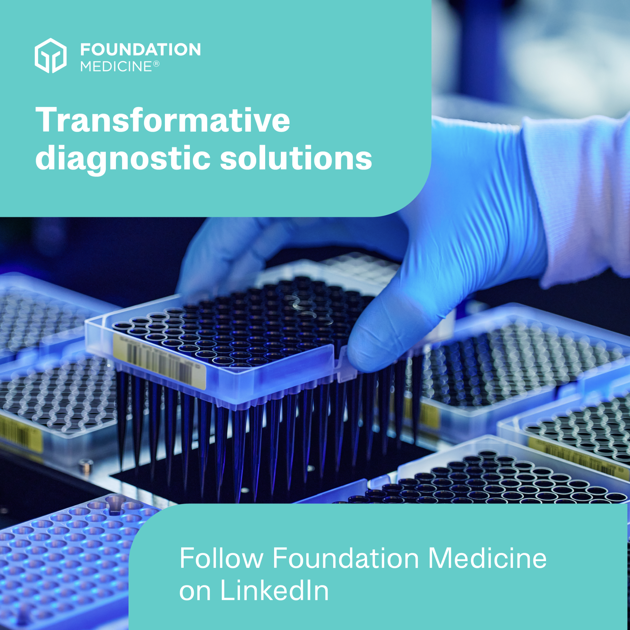 Foundation Medicine Facebook ad: Transformative Diagnostics for Personalized Care