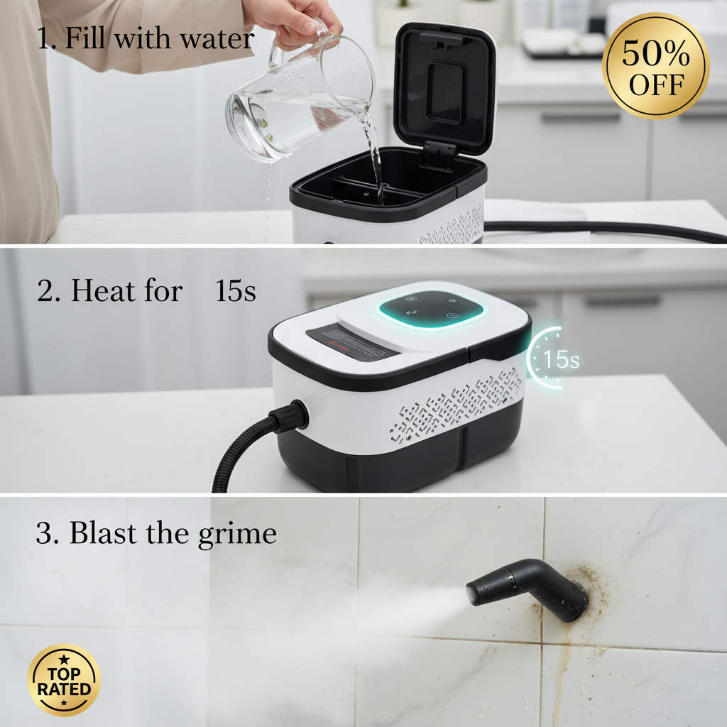 Sunnyale2 Facebook ad: Aless Portable High Steam Cleaner