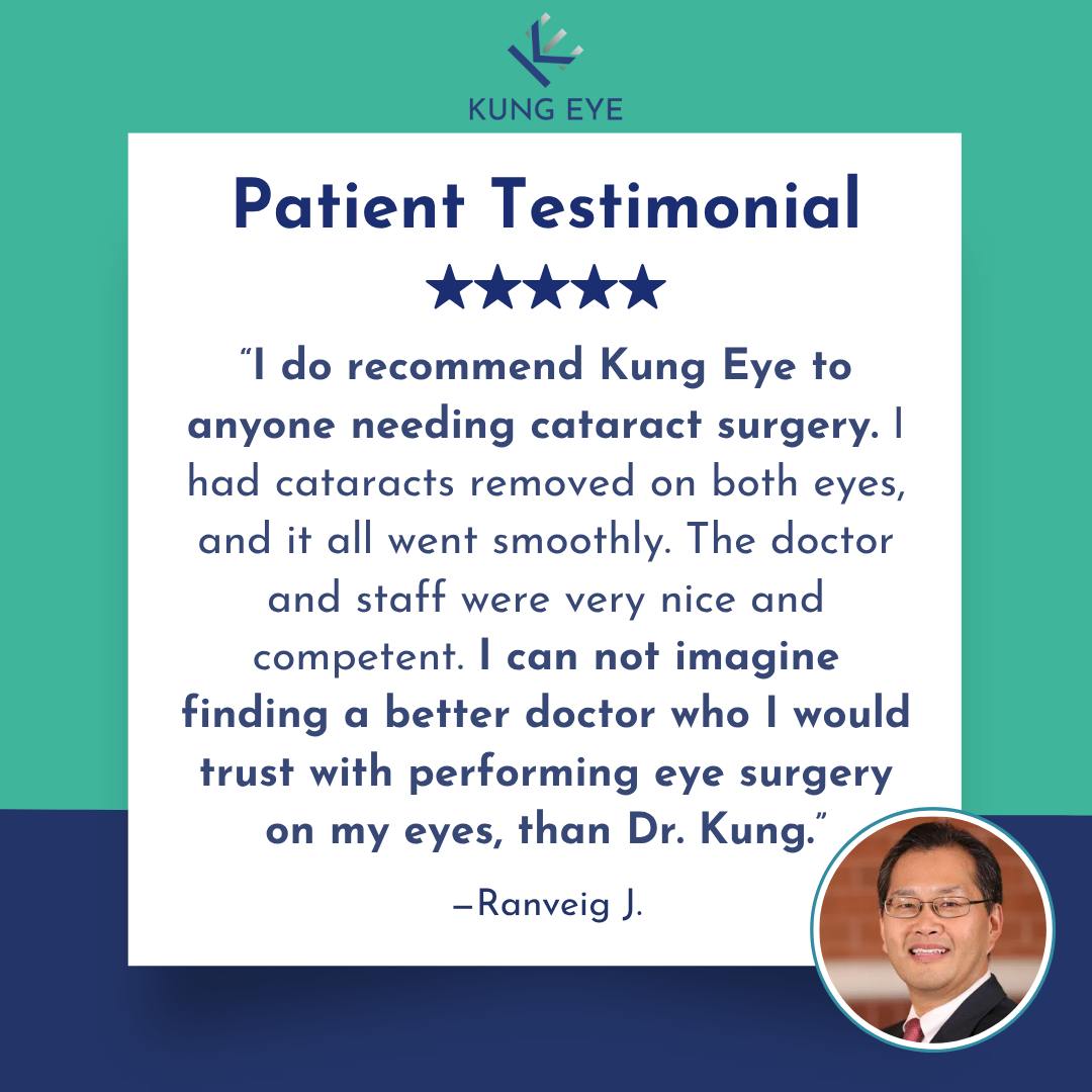 Kung Eye Center Facebook ad: Learn More - Take Quiz!
