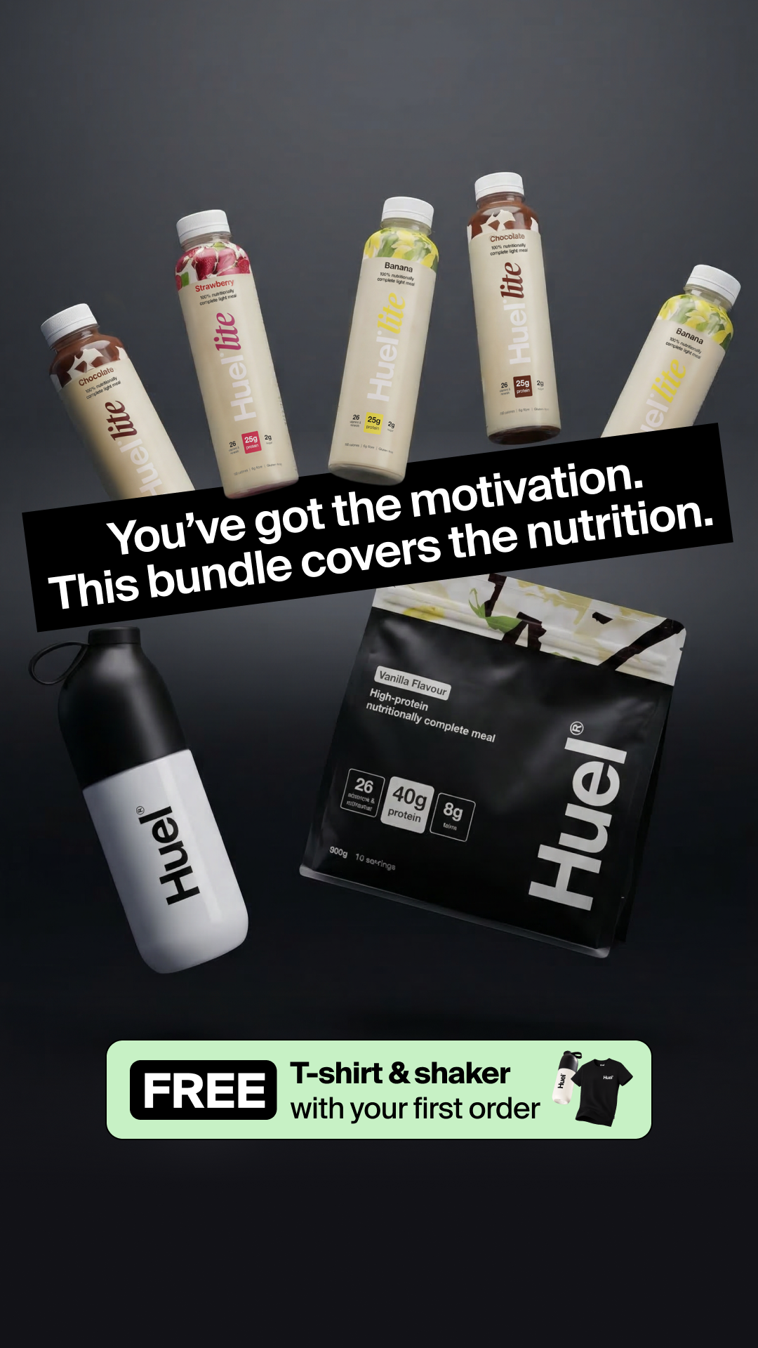 Huel Facebook ad