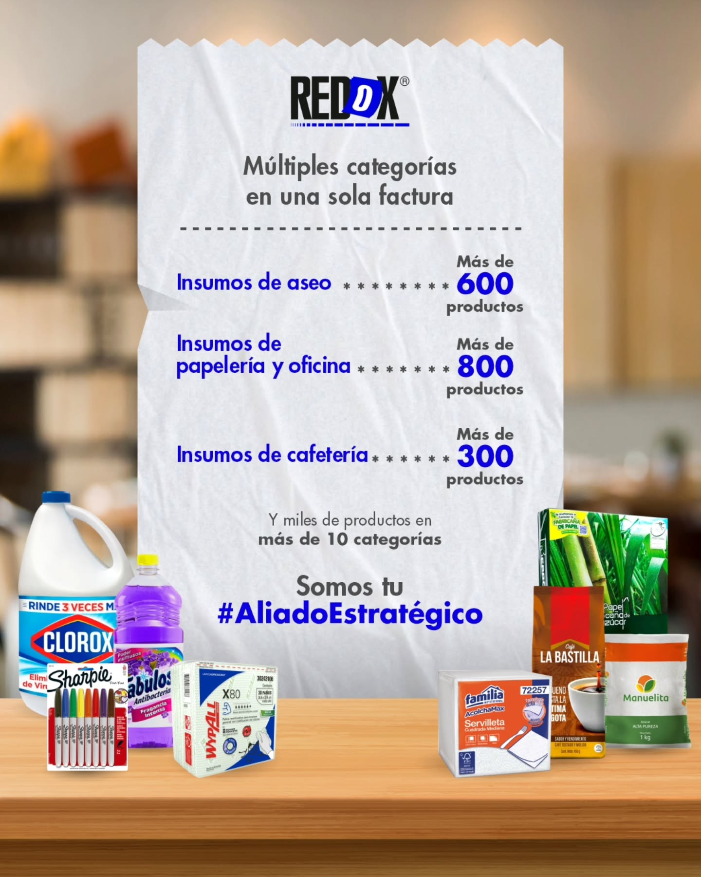 redoxcolombia Facebook ad: Una sola factura.