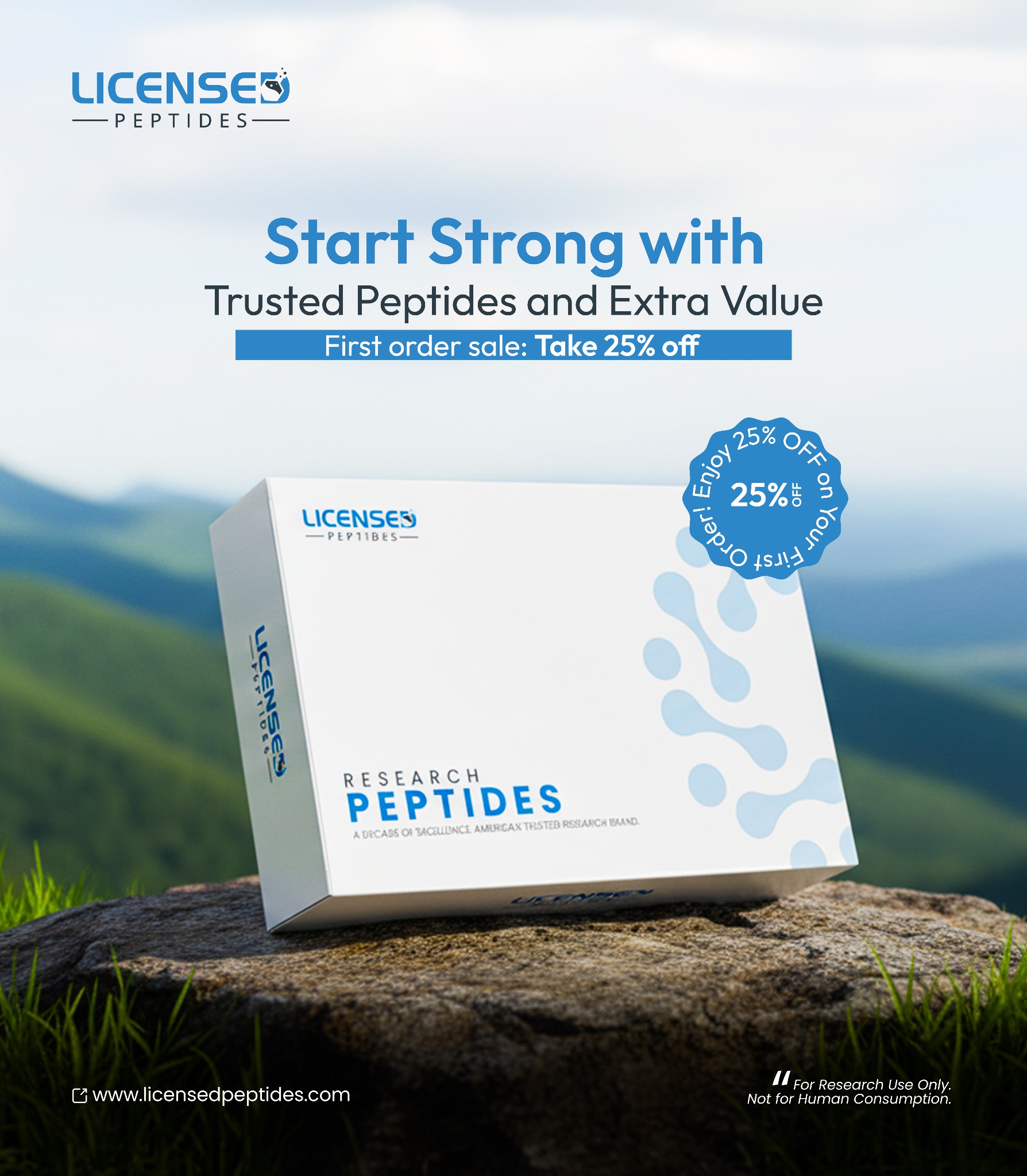 Licensed Peptides Facebook ad