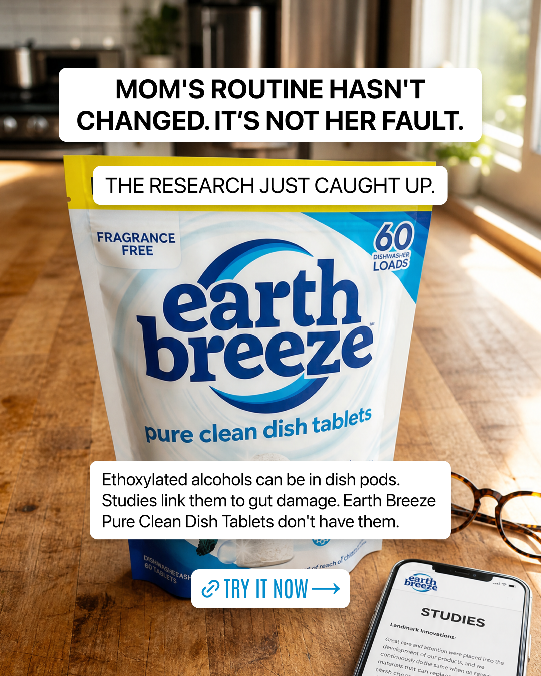 Earth Breeze Facebook ad