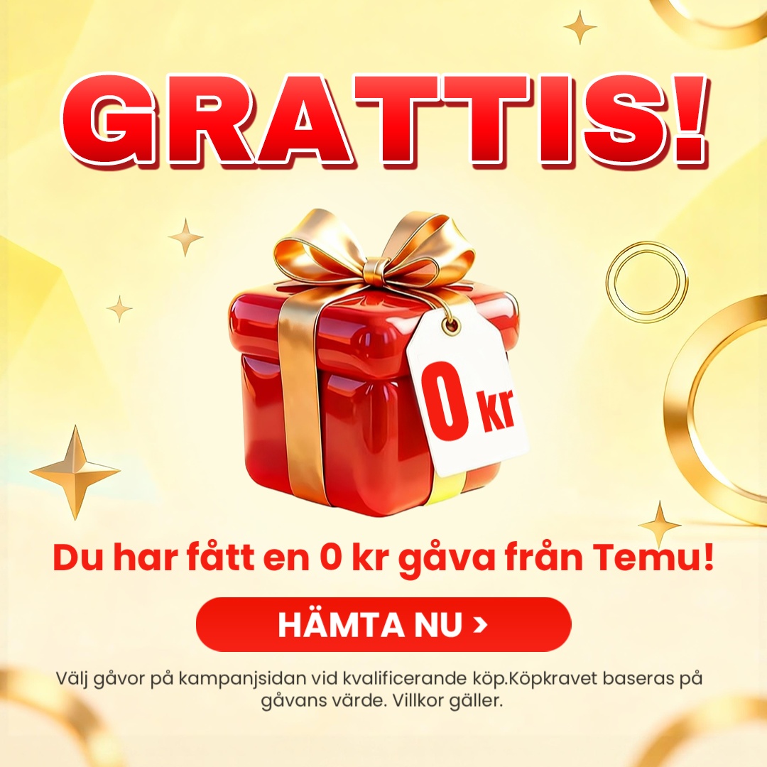 Temu Sweden Facebook ad