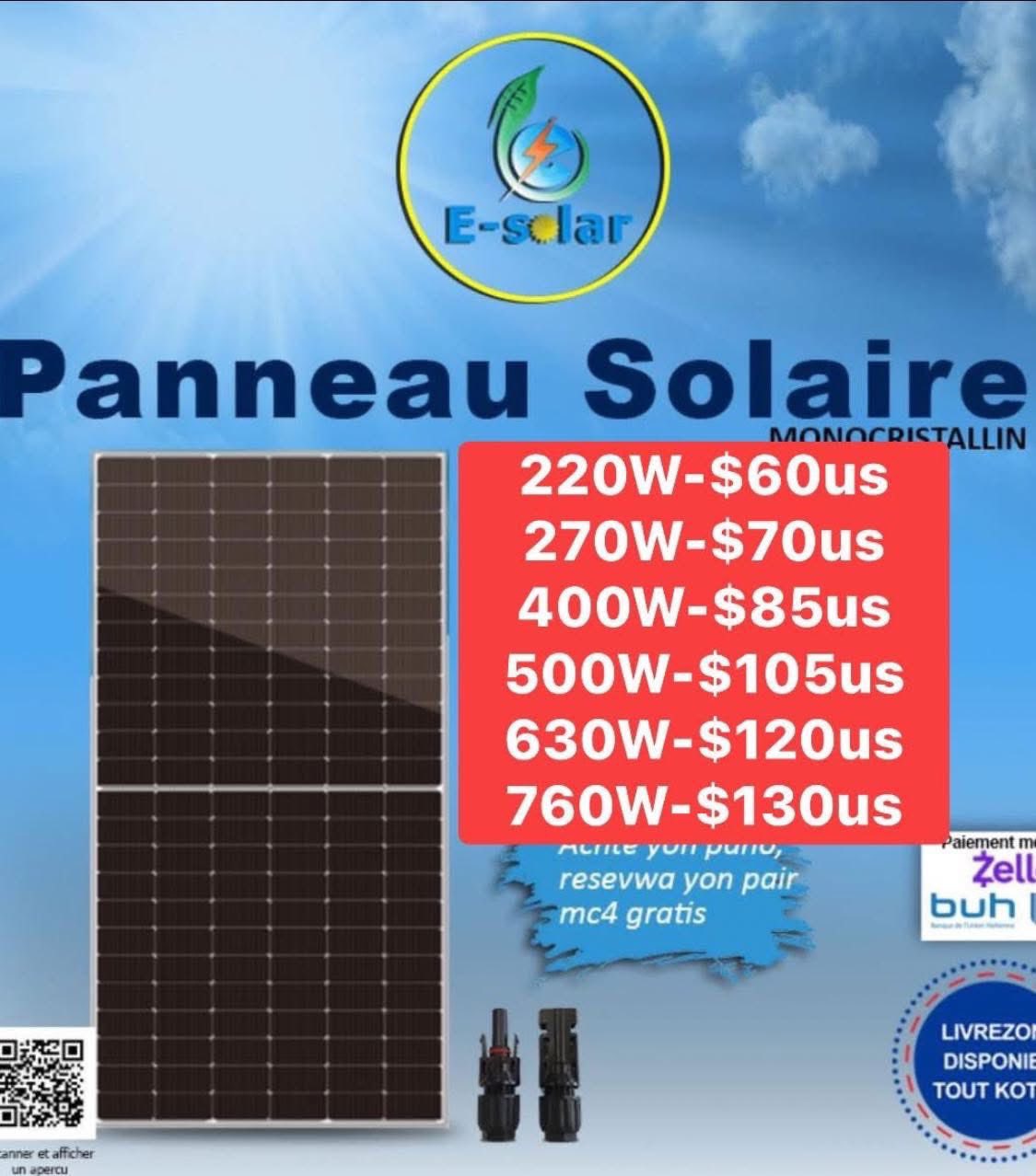 E-solar Haïti Facebook ad