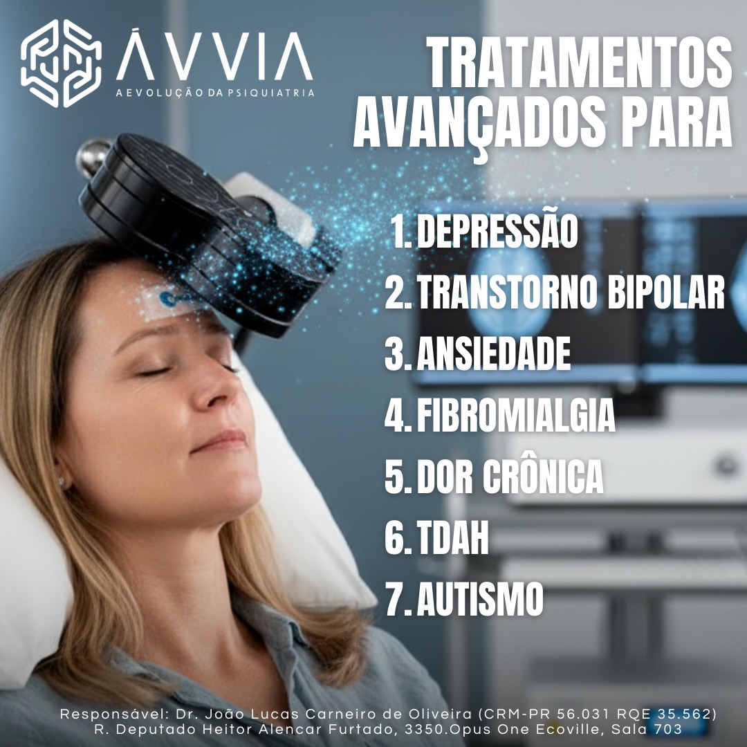 Ávvia Psiquiatria Facebook ad: A Estimulação Magnética Transcraniana (EMT) está mudando o…