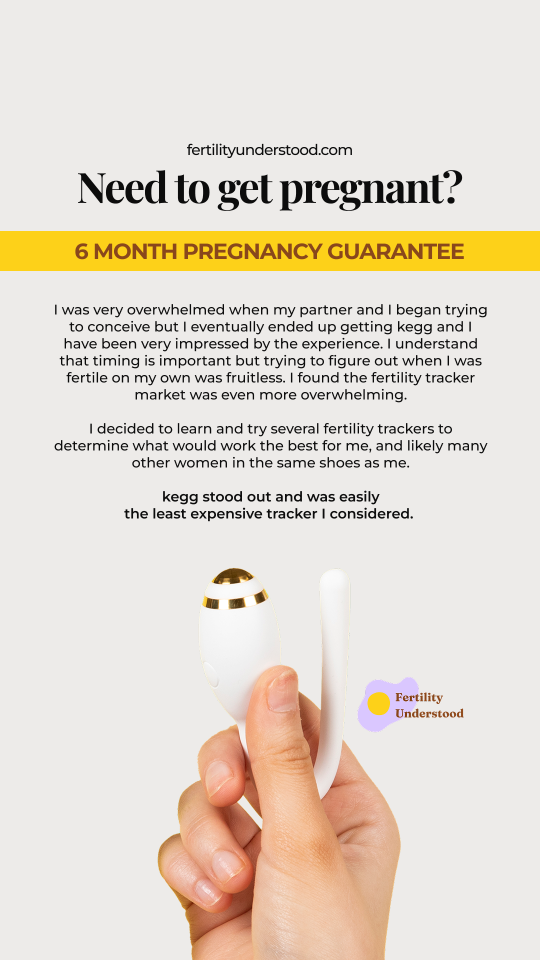 Fertility Understood Facebook ad