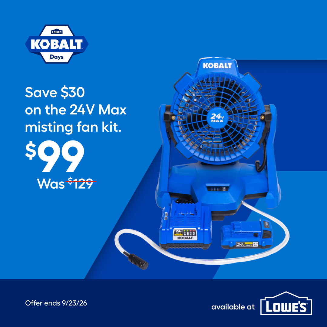 Lowe's Home Improvement Facebook ad: Save during Kobalt Days