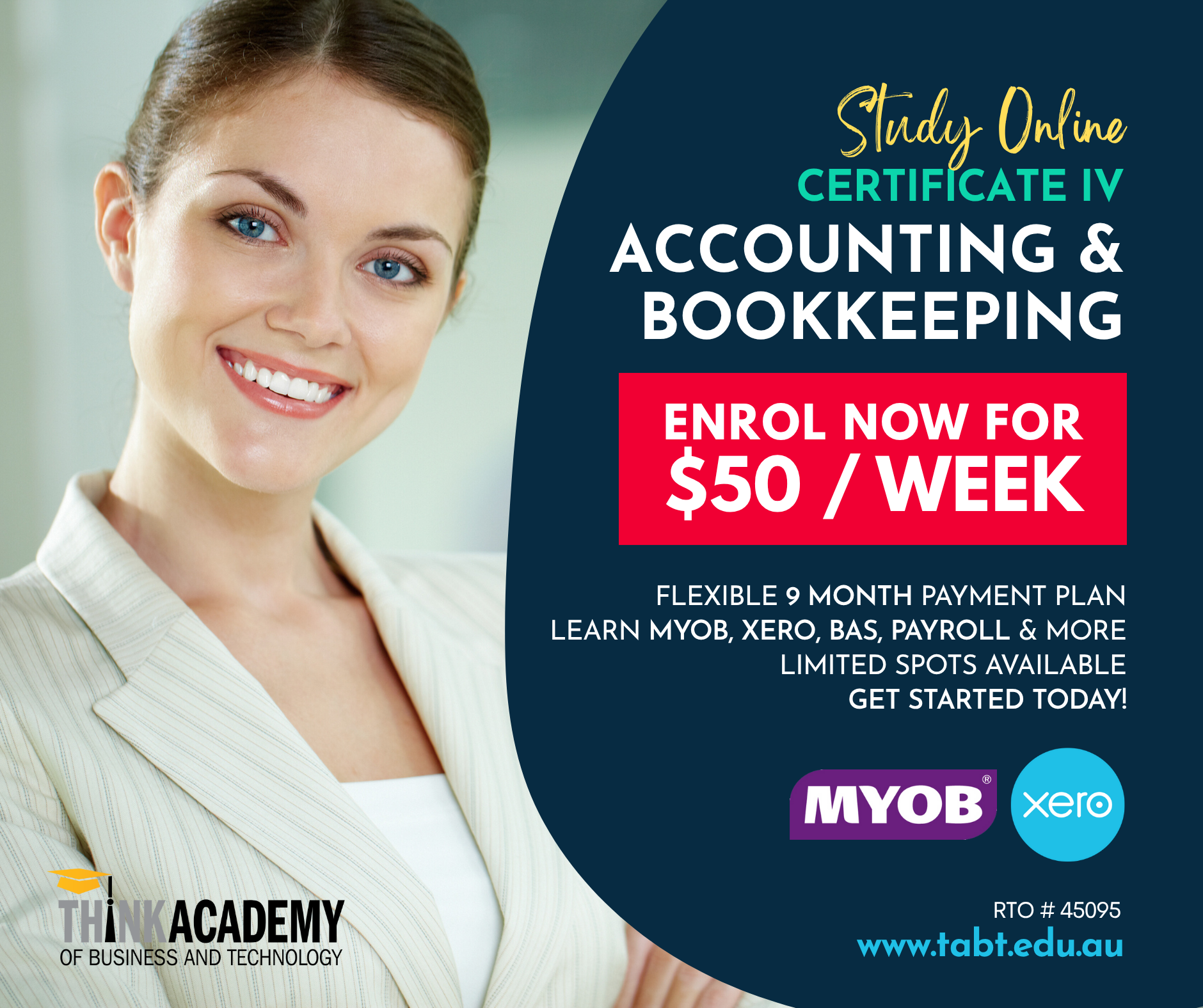 Think Academy of Business and Technology - RTO: 45095 Facebook ad