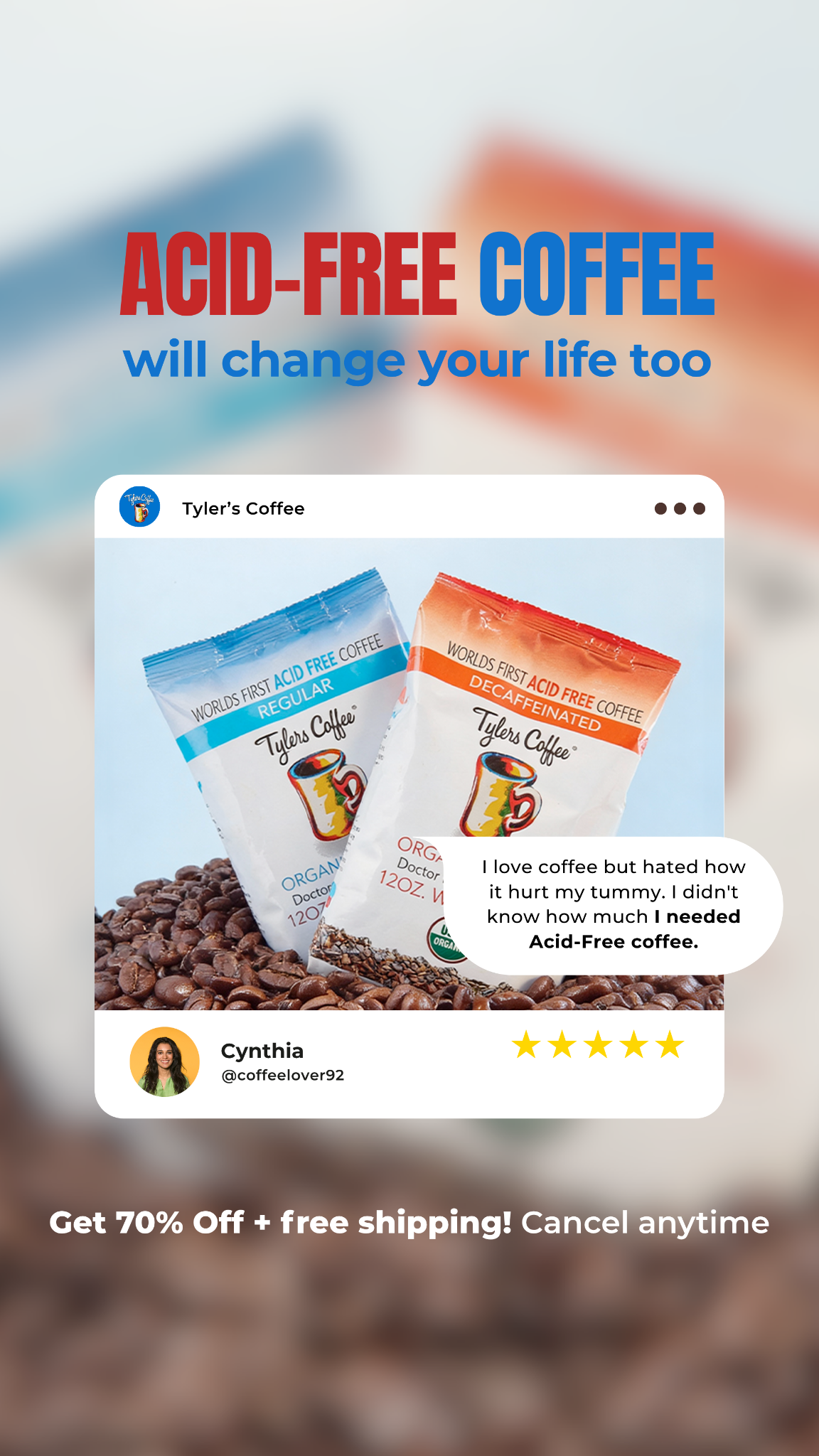 Tylers Coffee Facebook ad