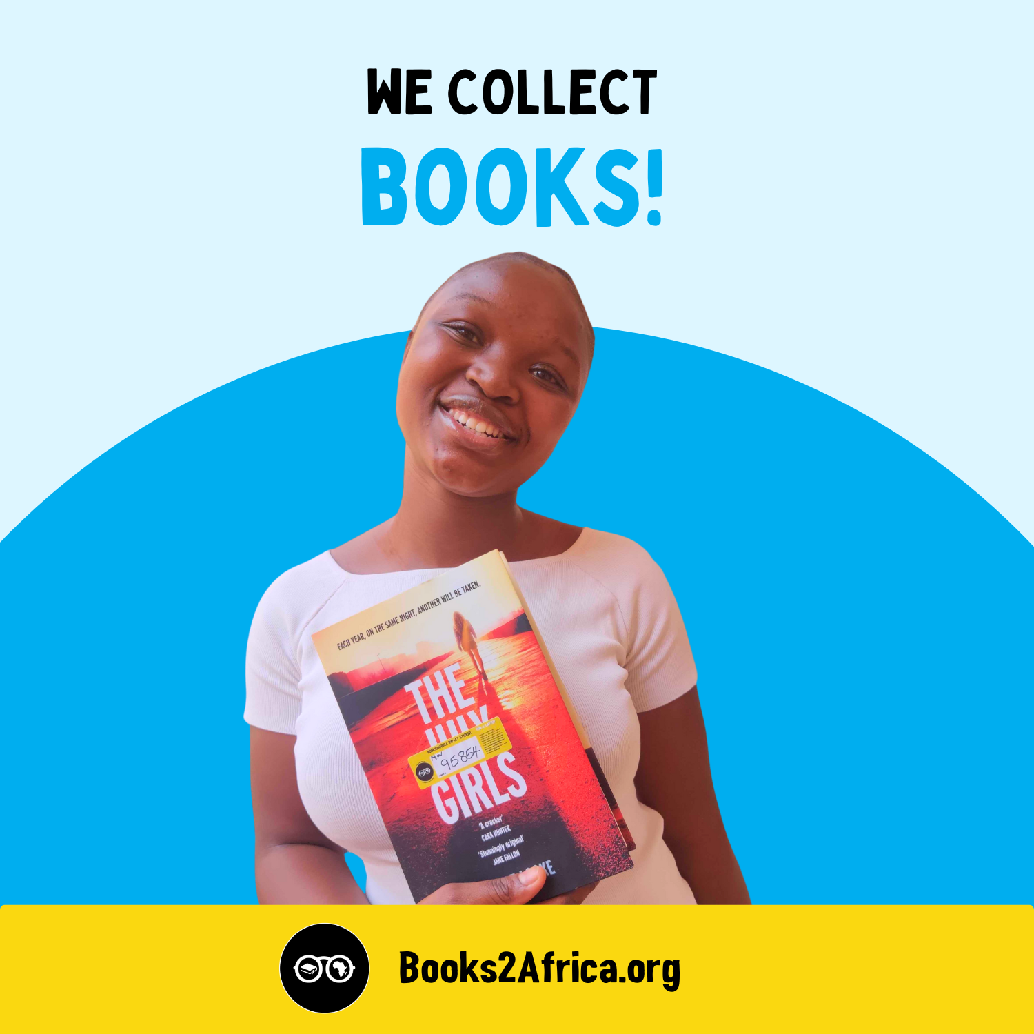Books2Africa UK Facebook ad from Feb 6, 2026