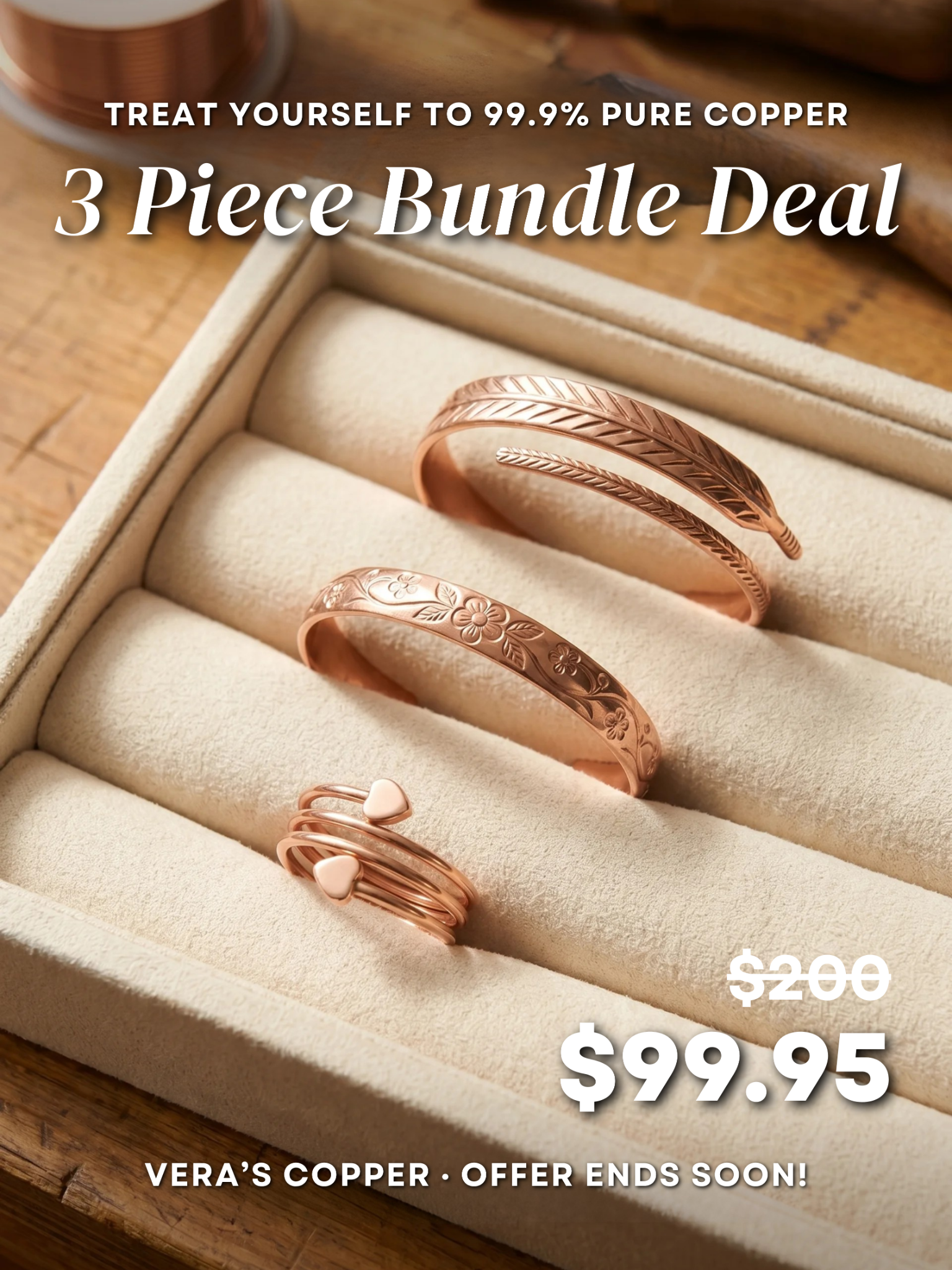 Vera’s Copper Jewelry Facebook ad
