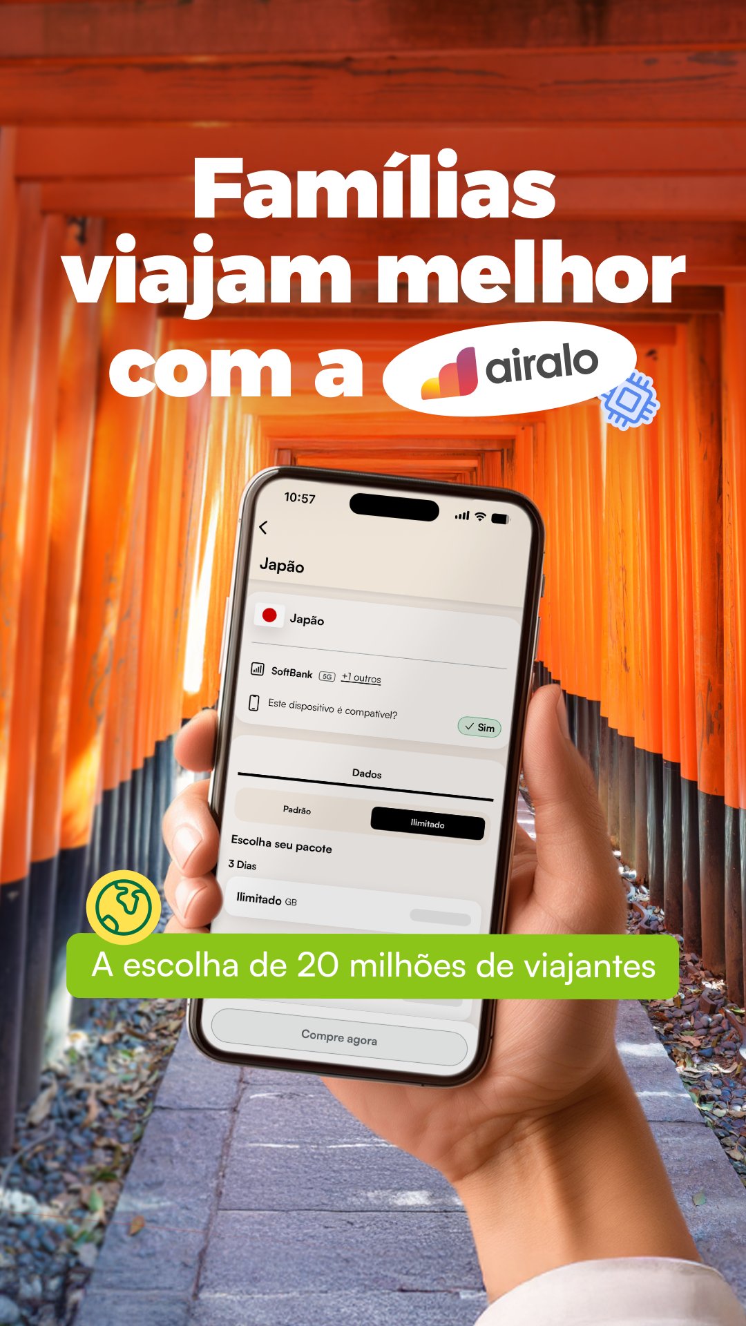 Airalo Global eSIM Store Facebook ad
