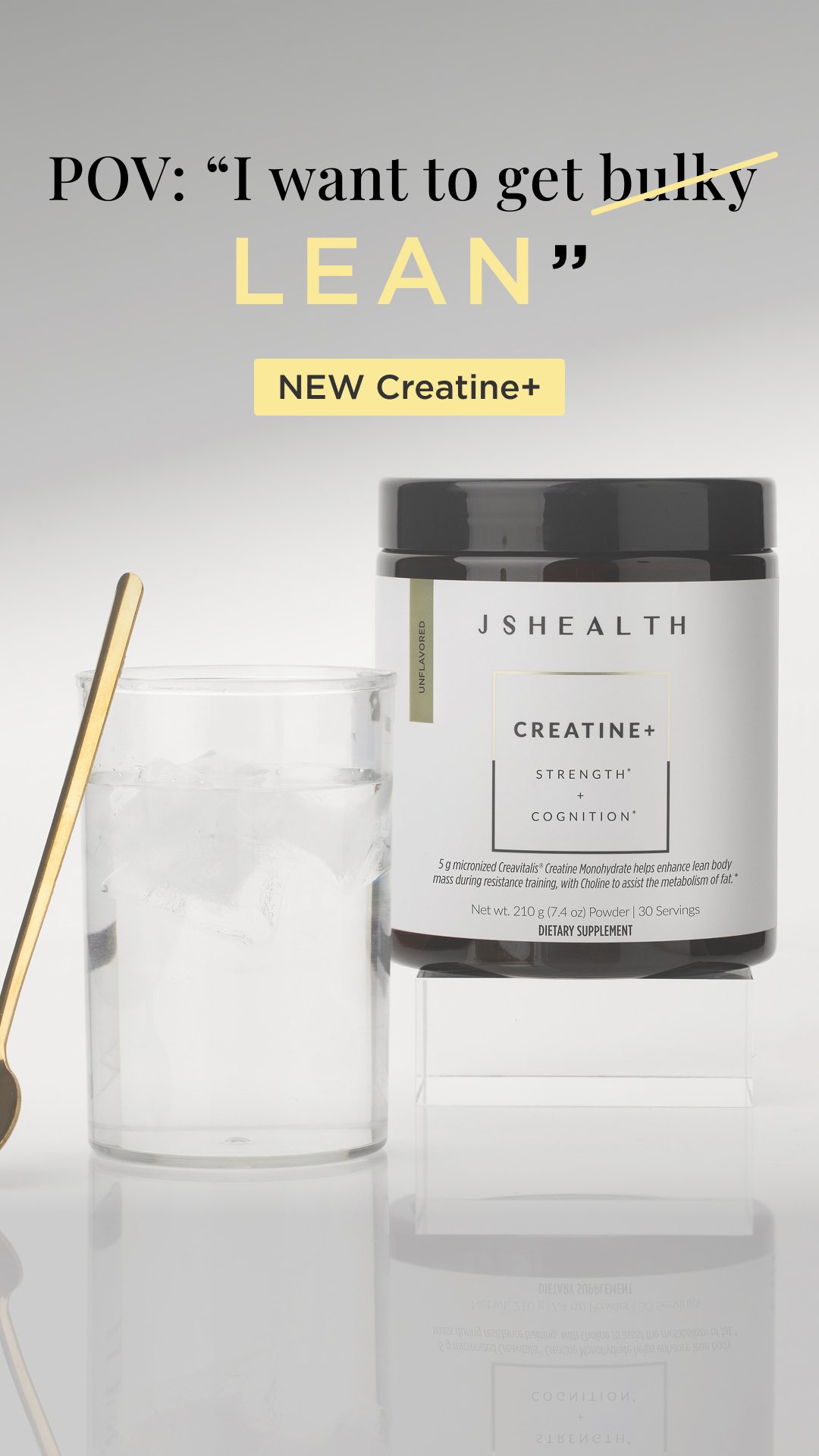 JSHealth Vitamins Facebook ad: NEW Creatine+ for whole-body results