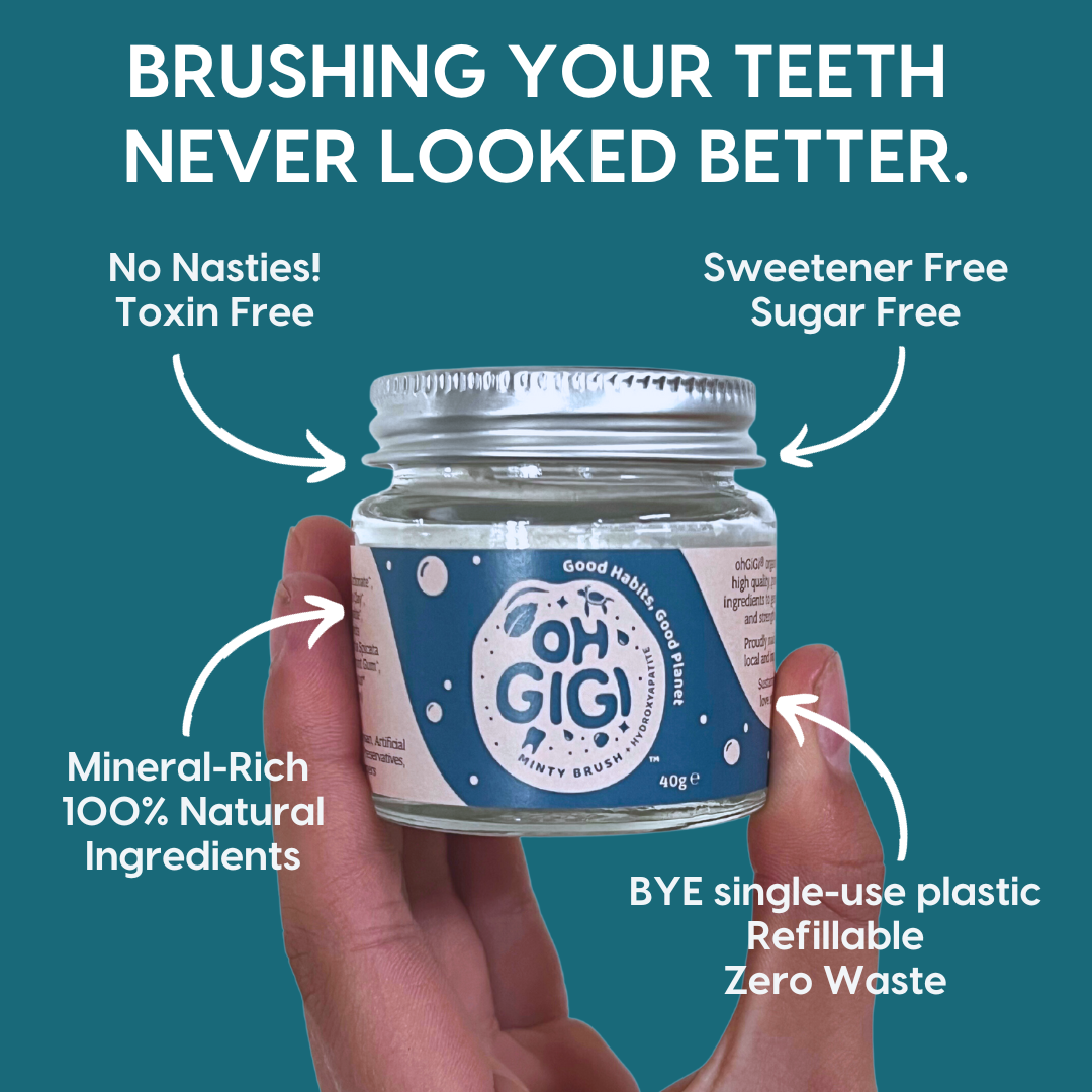 Ohgigi.co Facebook ad: Healthy Sustainable Tooth Powders
